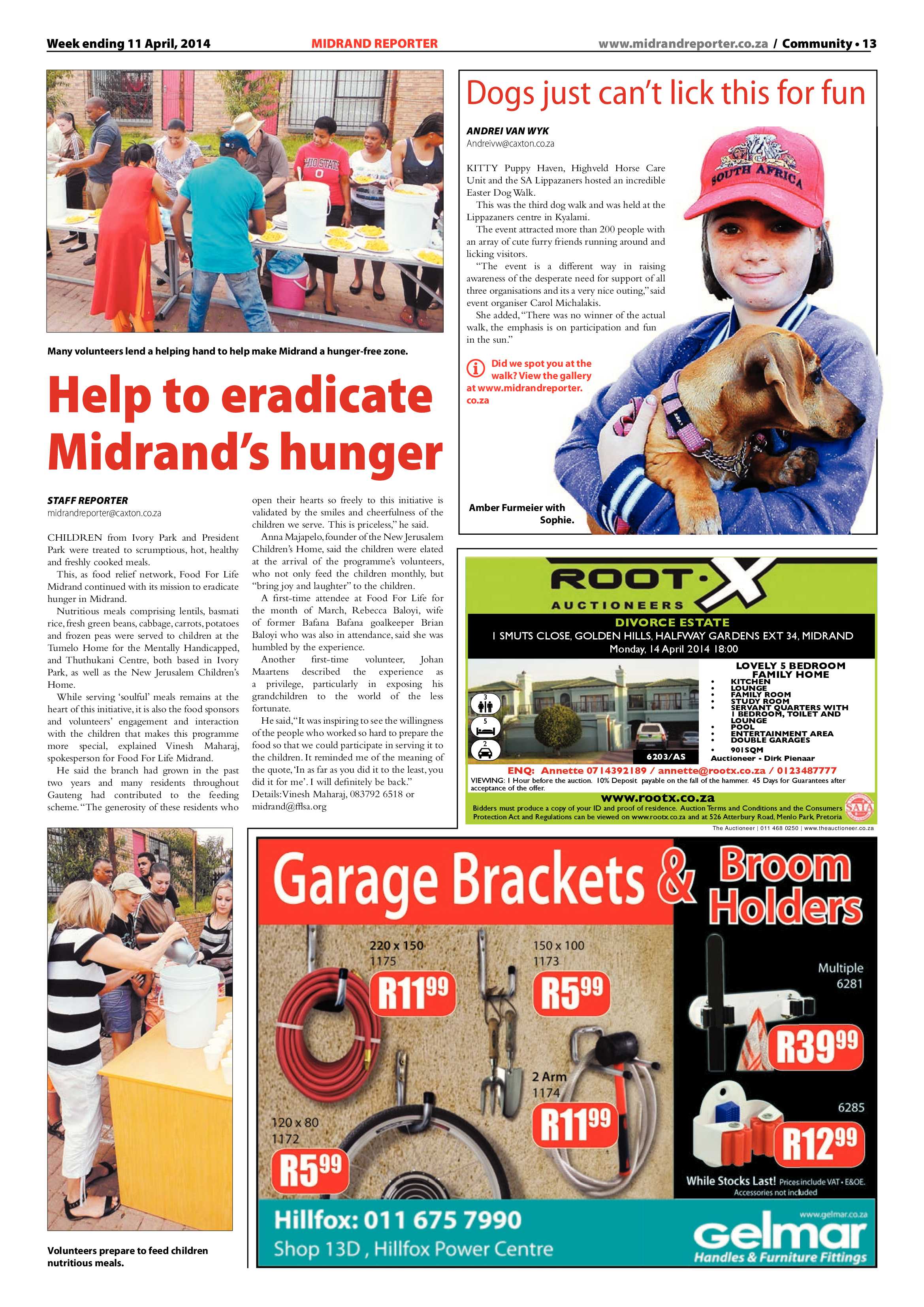 Midrand Reporter 11 April 2014 page 13