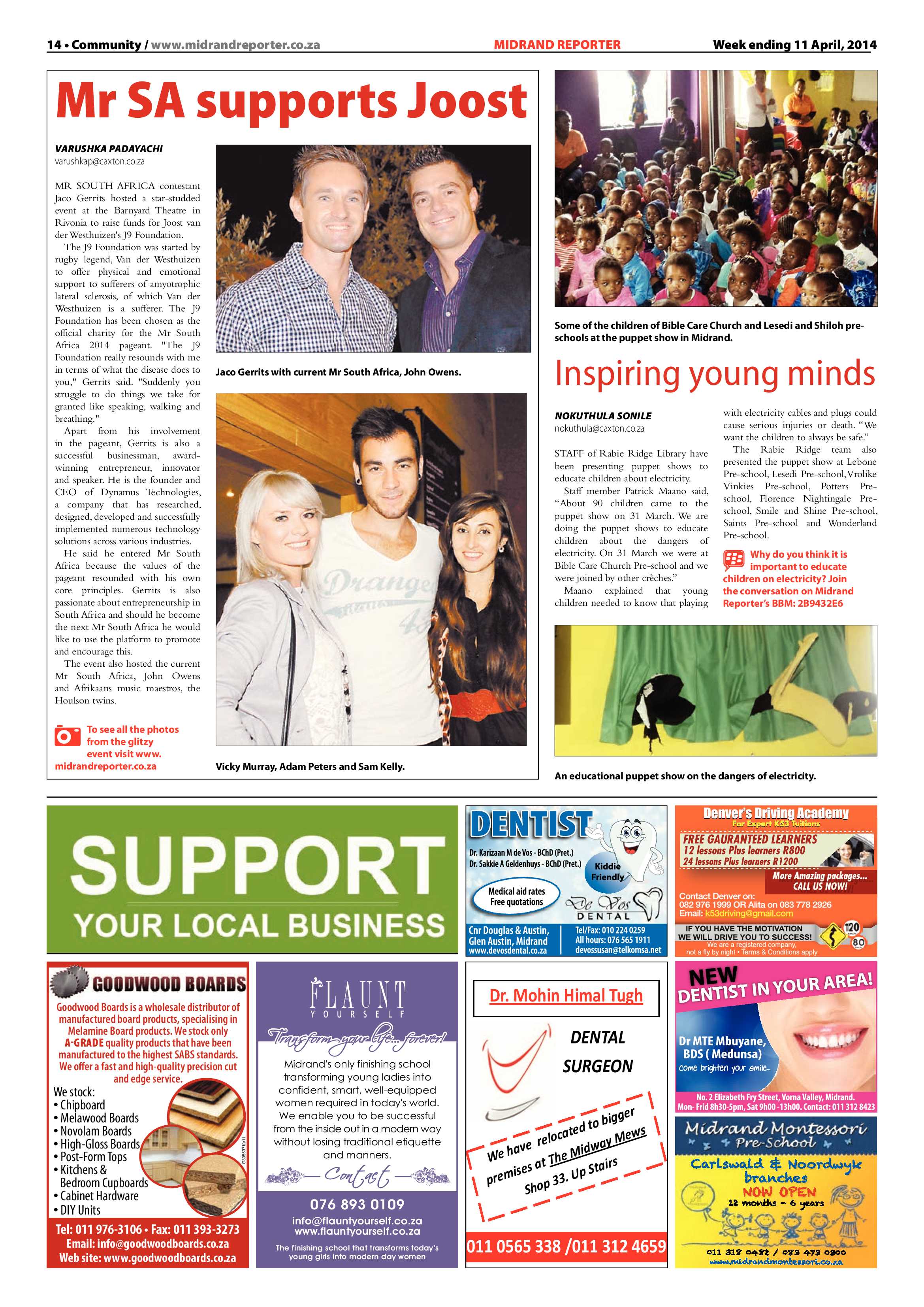 Midrand Reporter 11 April 2014 page 14