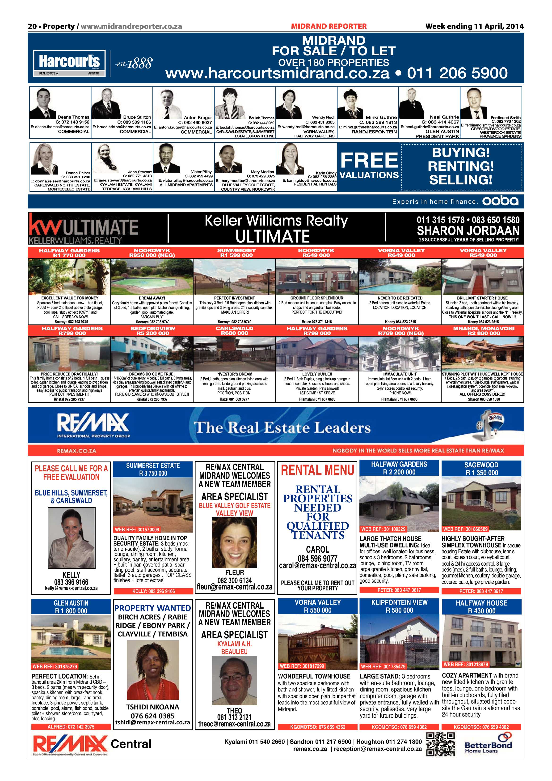 Midrand Reporter 11 April 2014 page 20