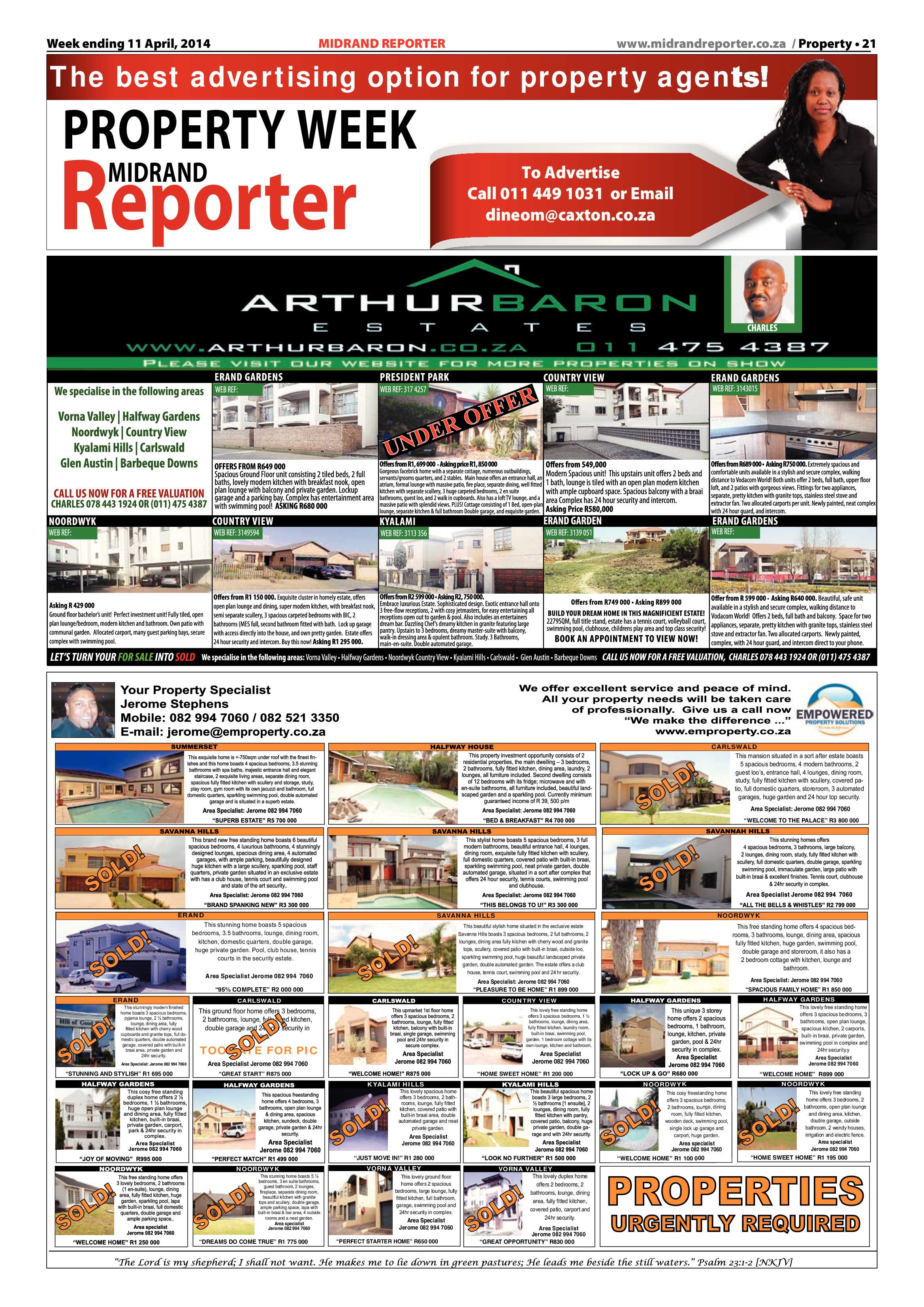 Midrand Reporter 11 April 2014 page 21