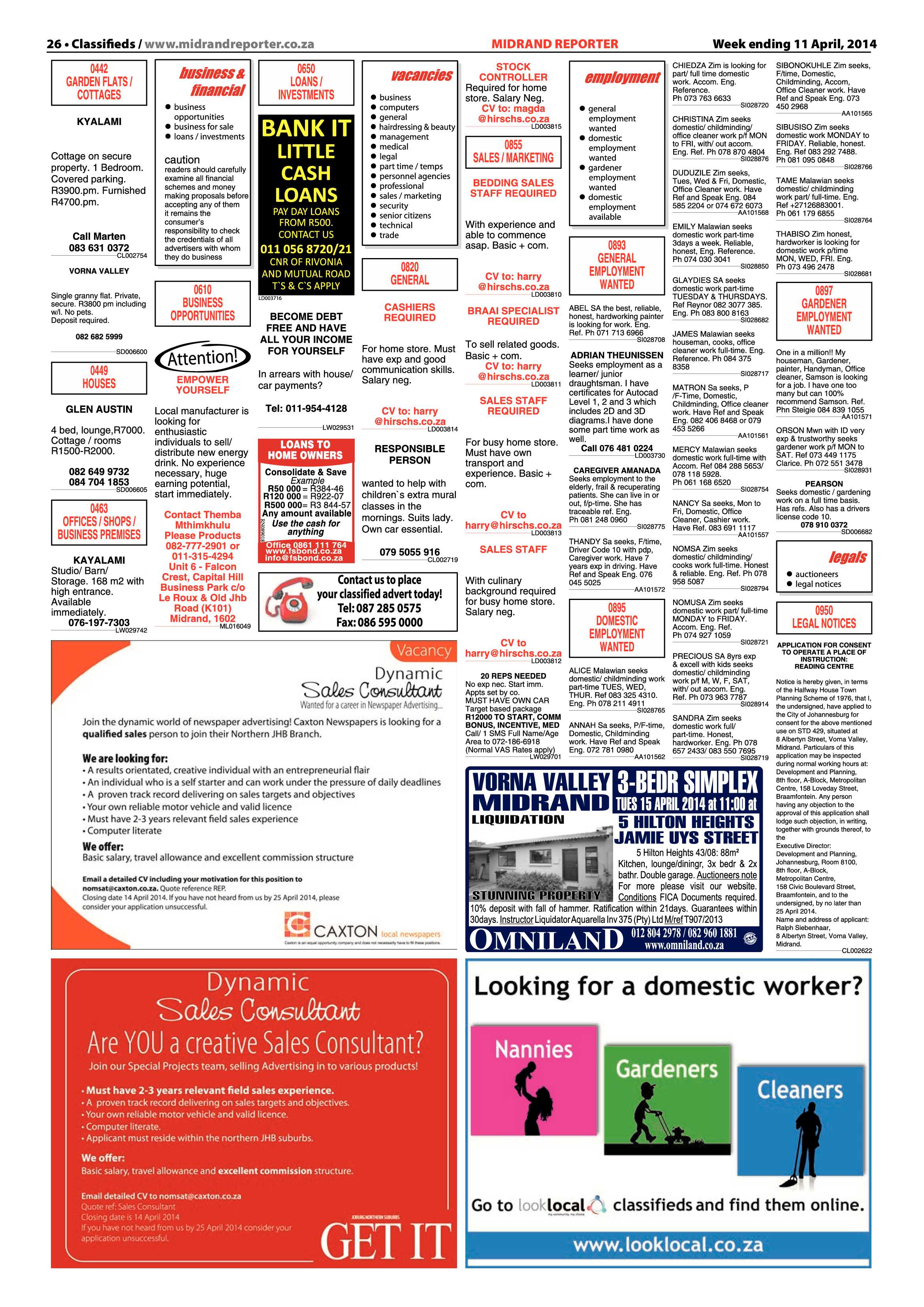 Midrand Reporter 11 April 2014 page 26