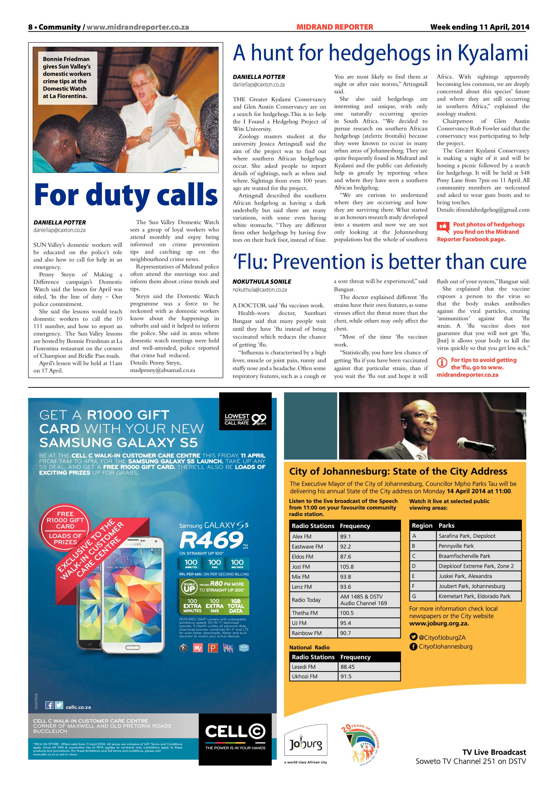 Midrand Reporter 11 April 2014 page 8
