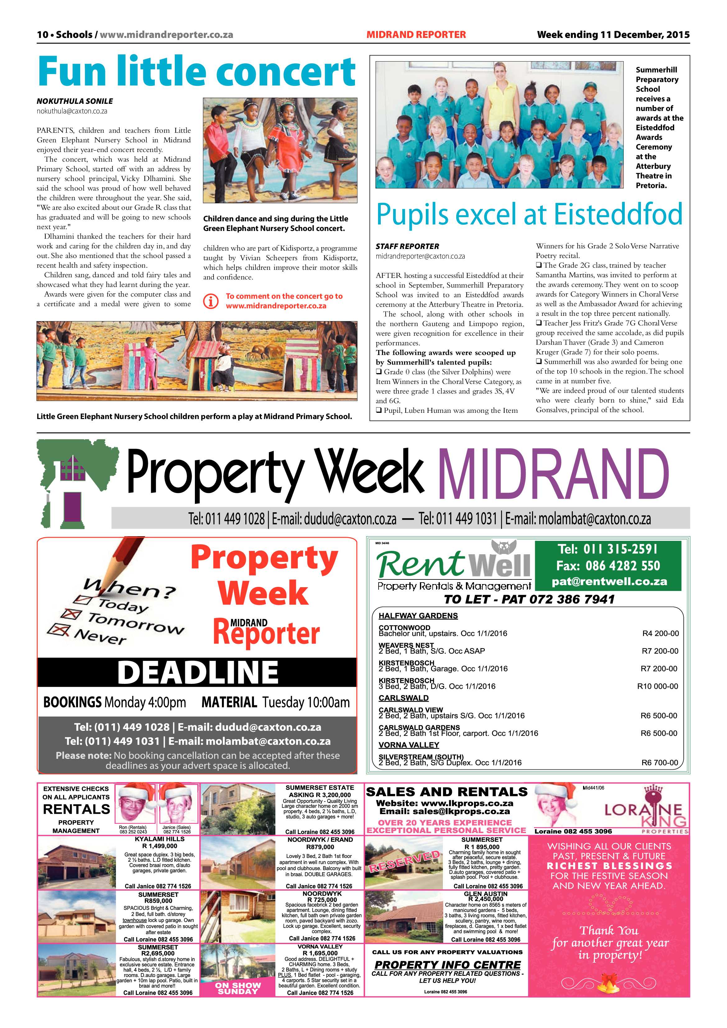 Midrand Reporter 11 December 2015 page 10
