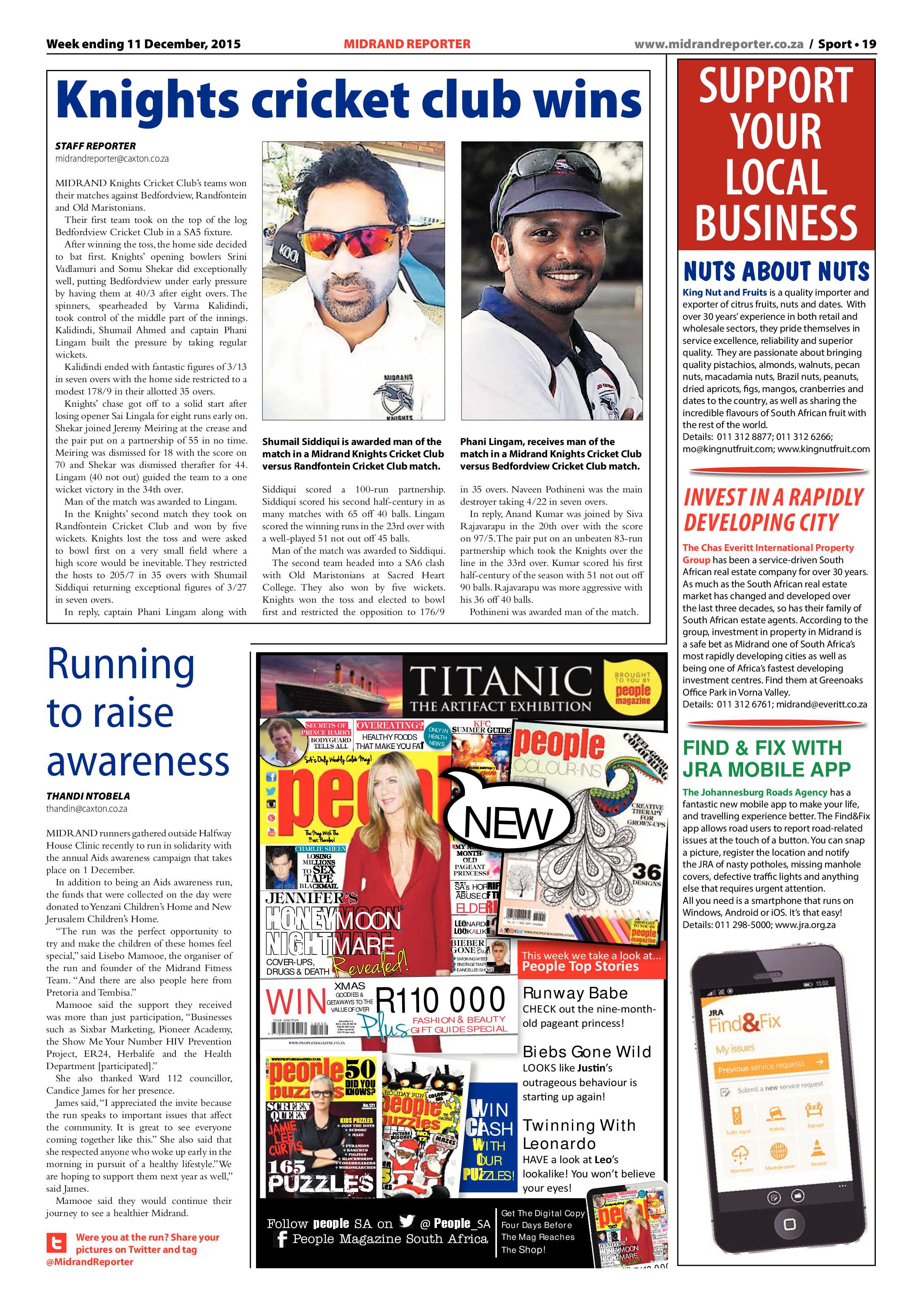 Midrand Reporter 11 December 2015 page 19