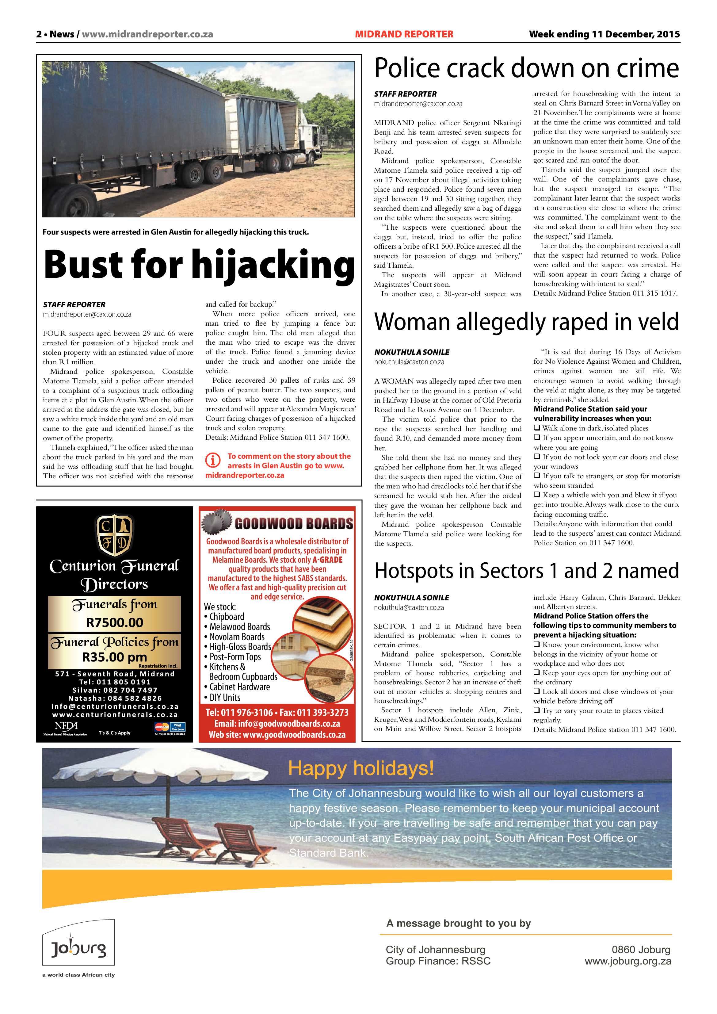 Midrand Reporter 11 December 2015 page 2