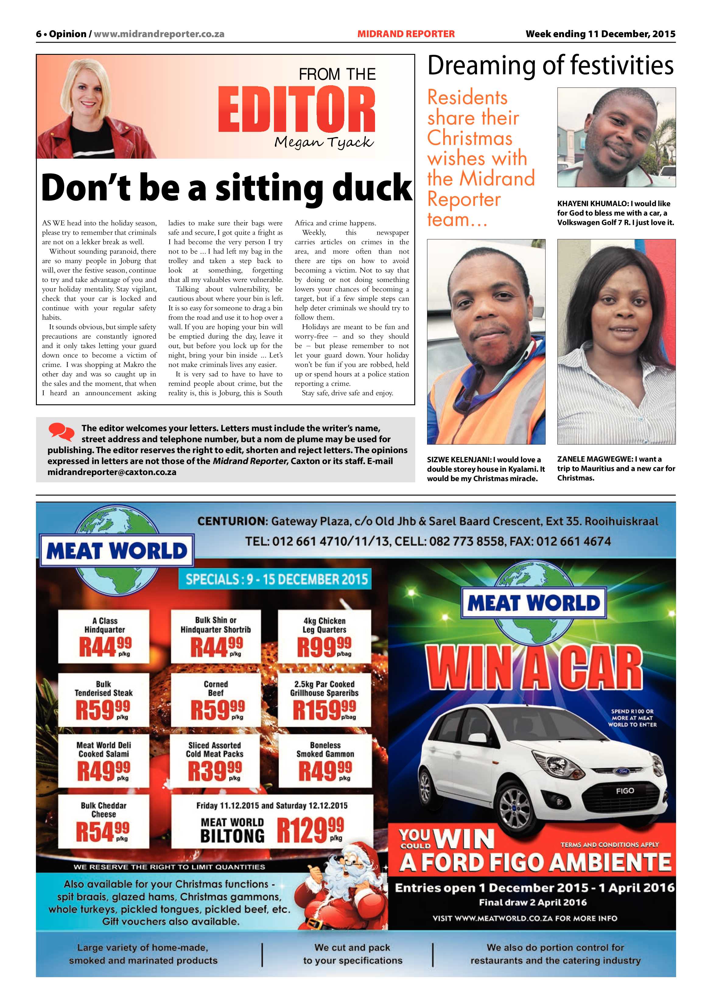 Midrand Reporter 11 December 2015 page 6