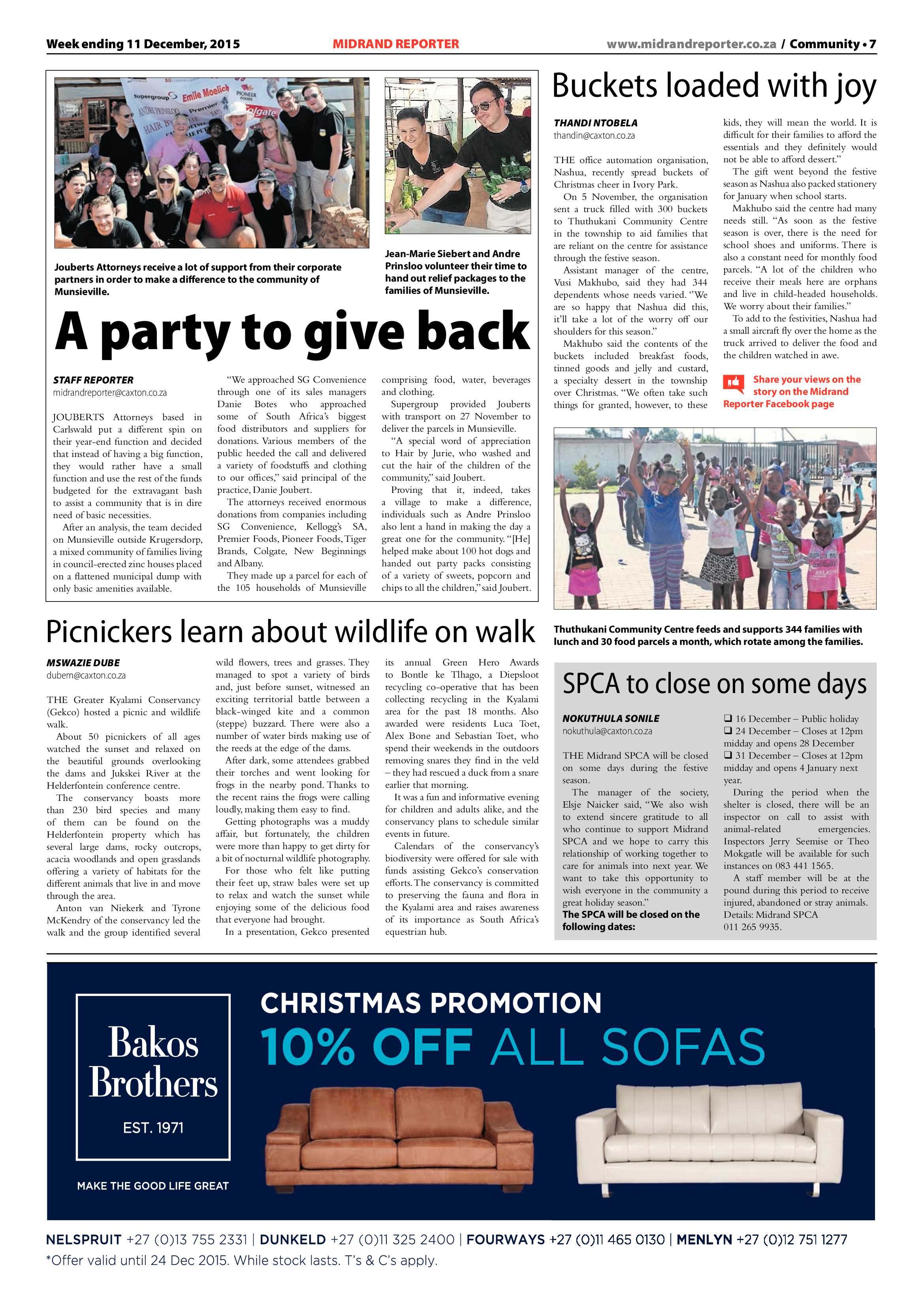 Midrand Reporter 11 December 2015 page 7