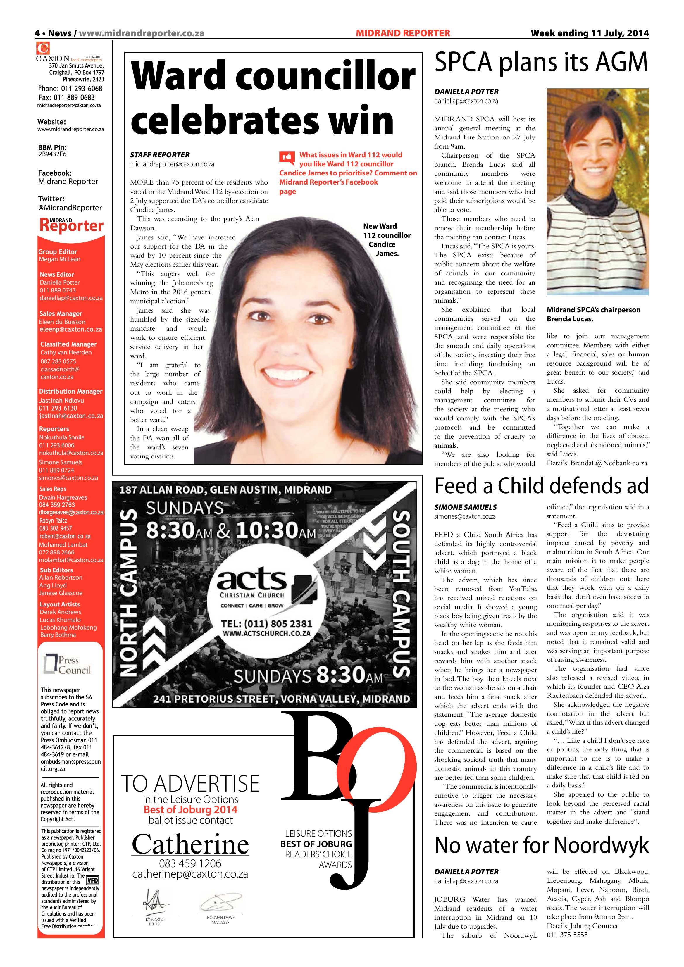 Midrand Reporter 11 July 2014 page 4