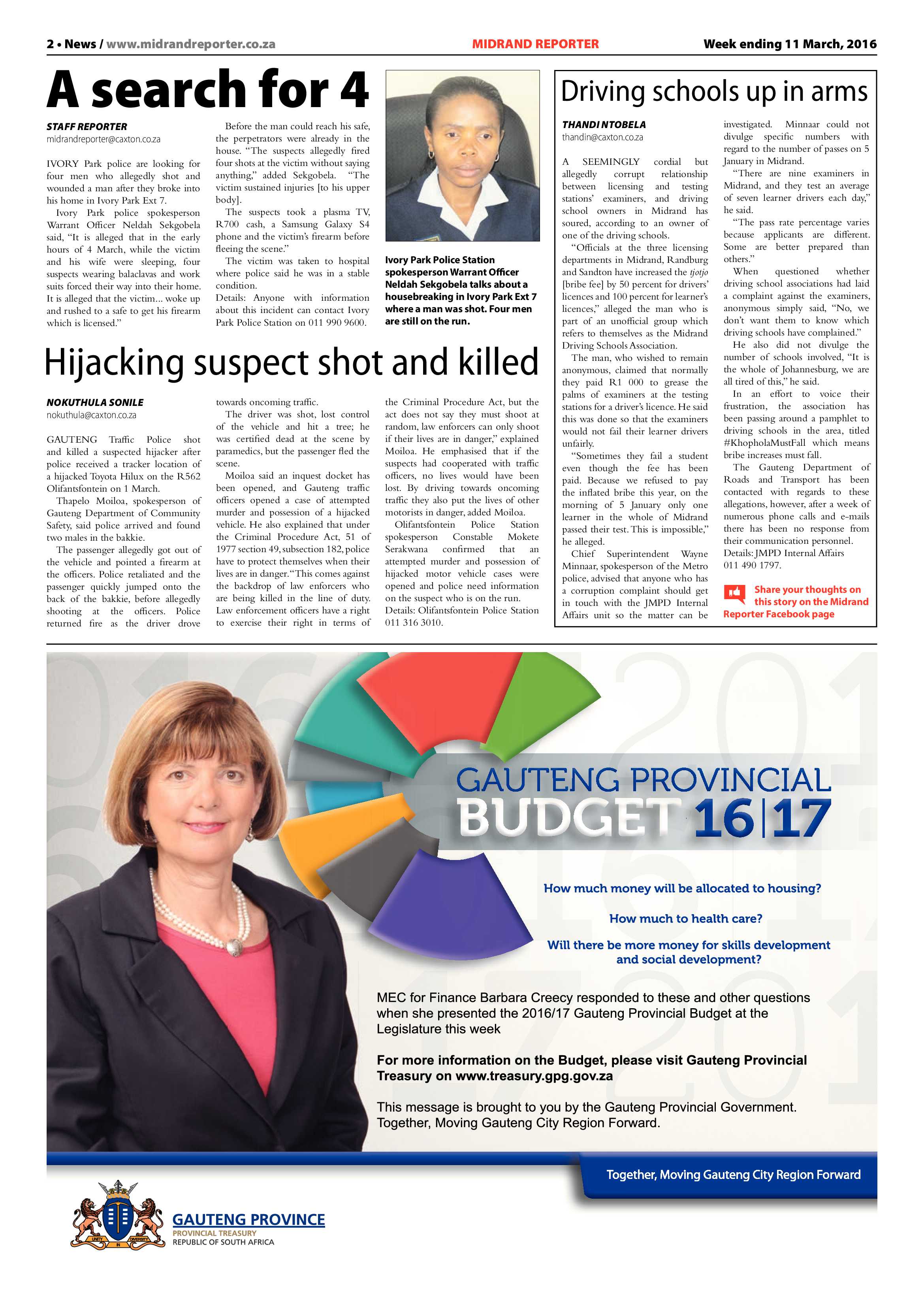 Midrand Reporter 11 March 2016 page 2