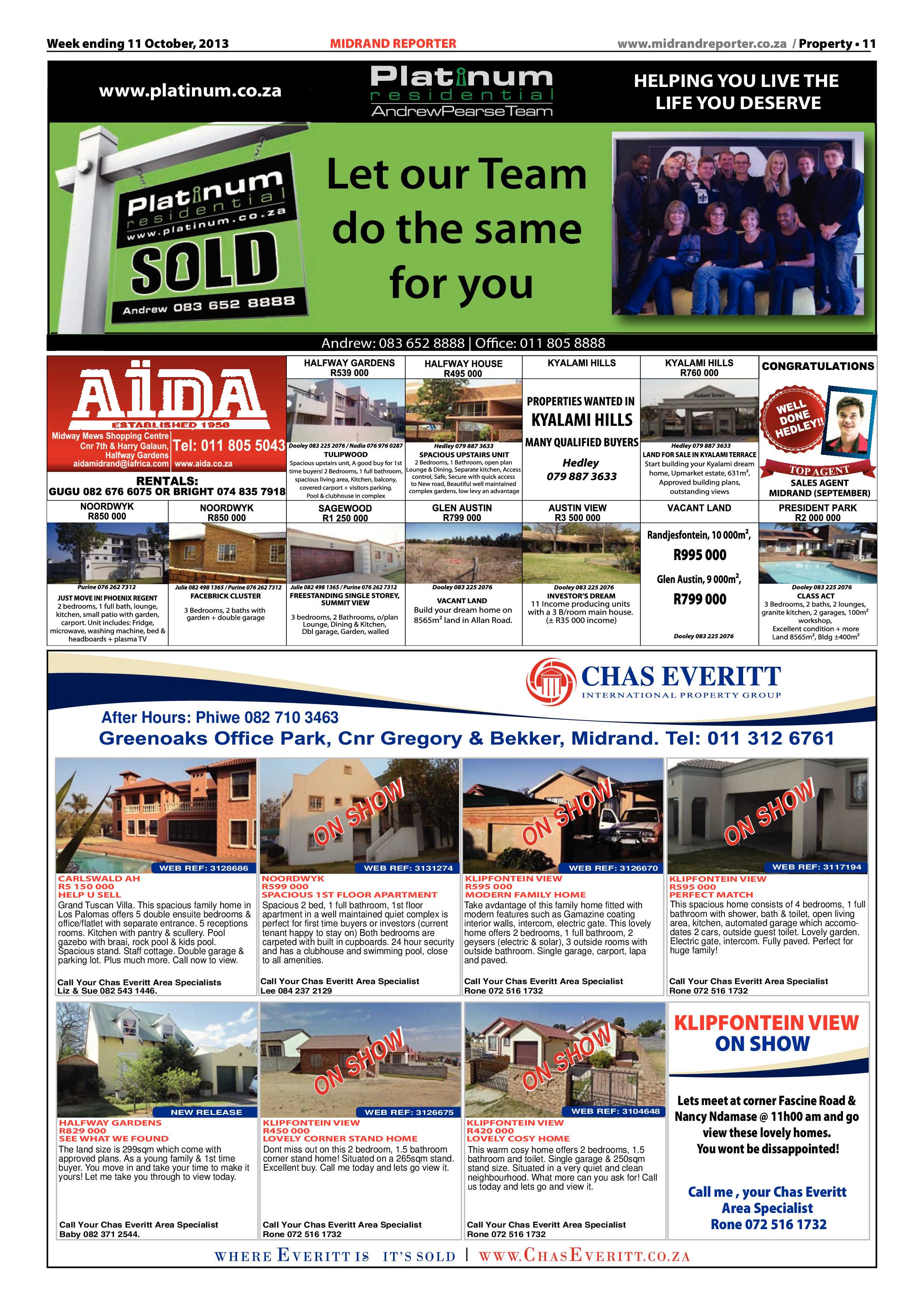 Midrand Reporter 11 October 2013 page 11