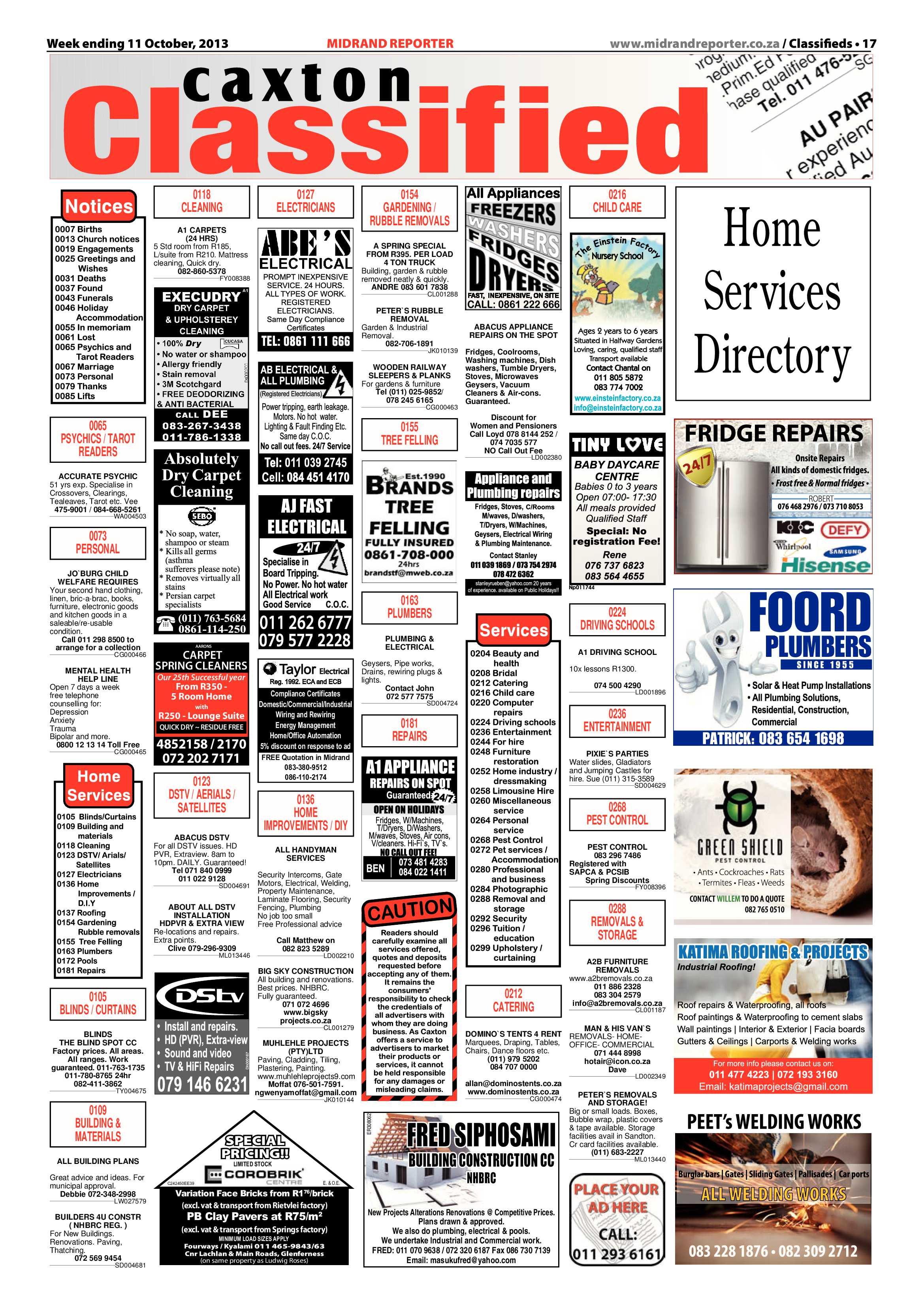 Midrand Reporter 11 October 2013 page 17