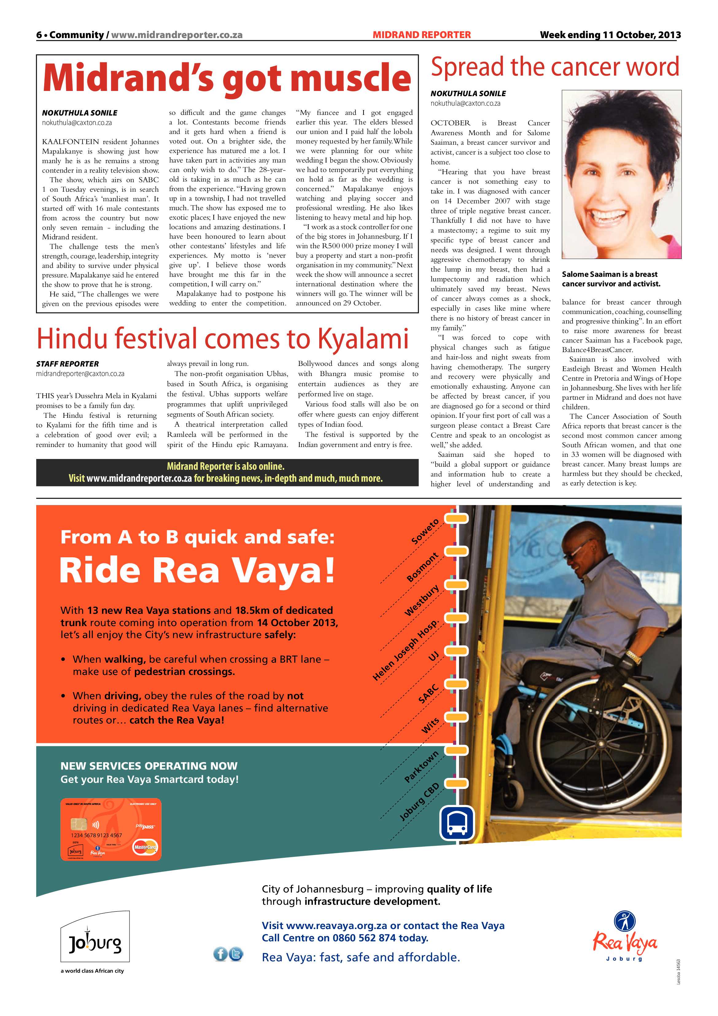 Midrand Reporter 11 October 2013 page 6