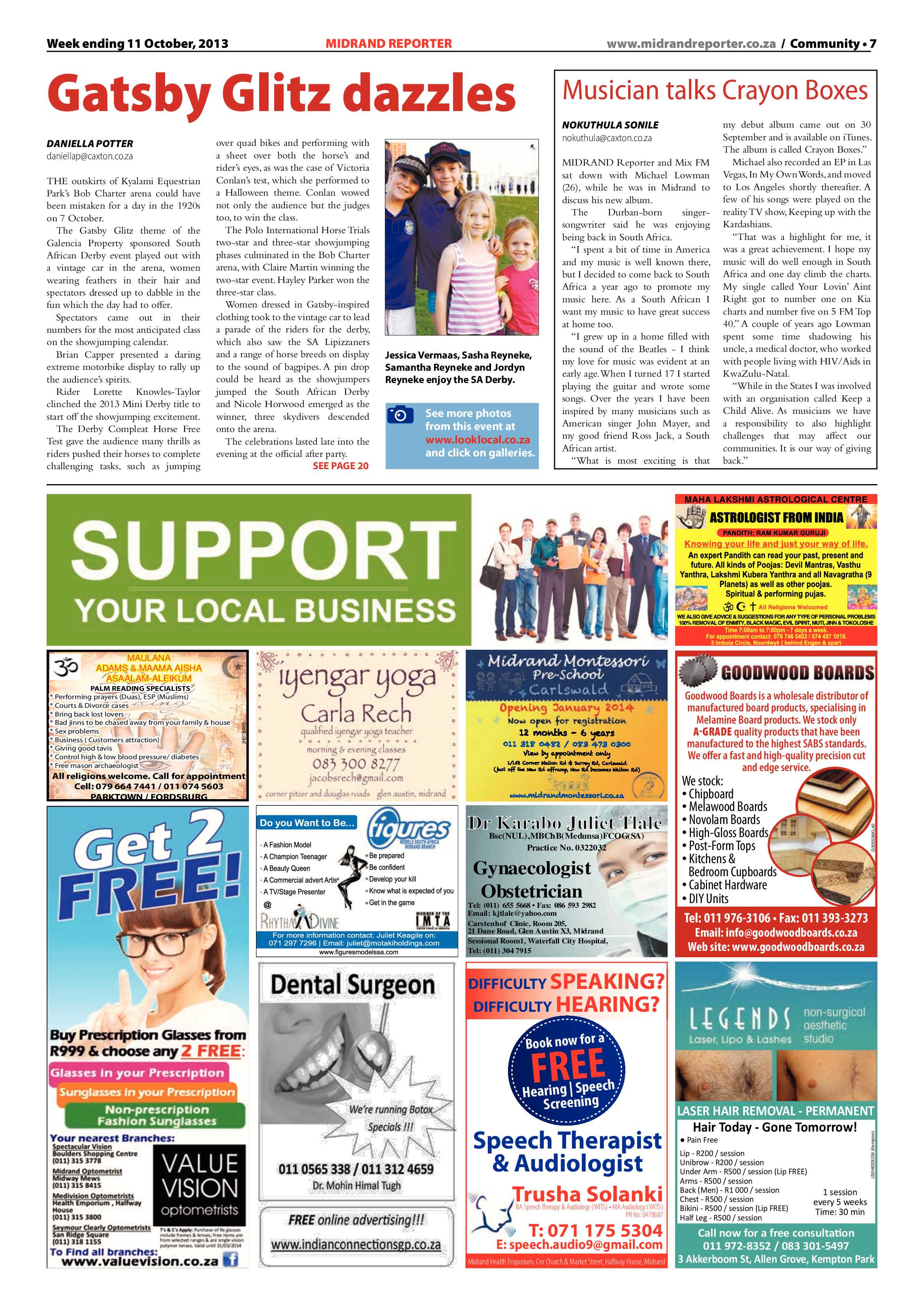 Midrand Reporter 11 October 2013 page 7