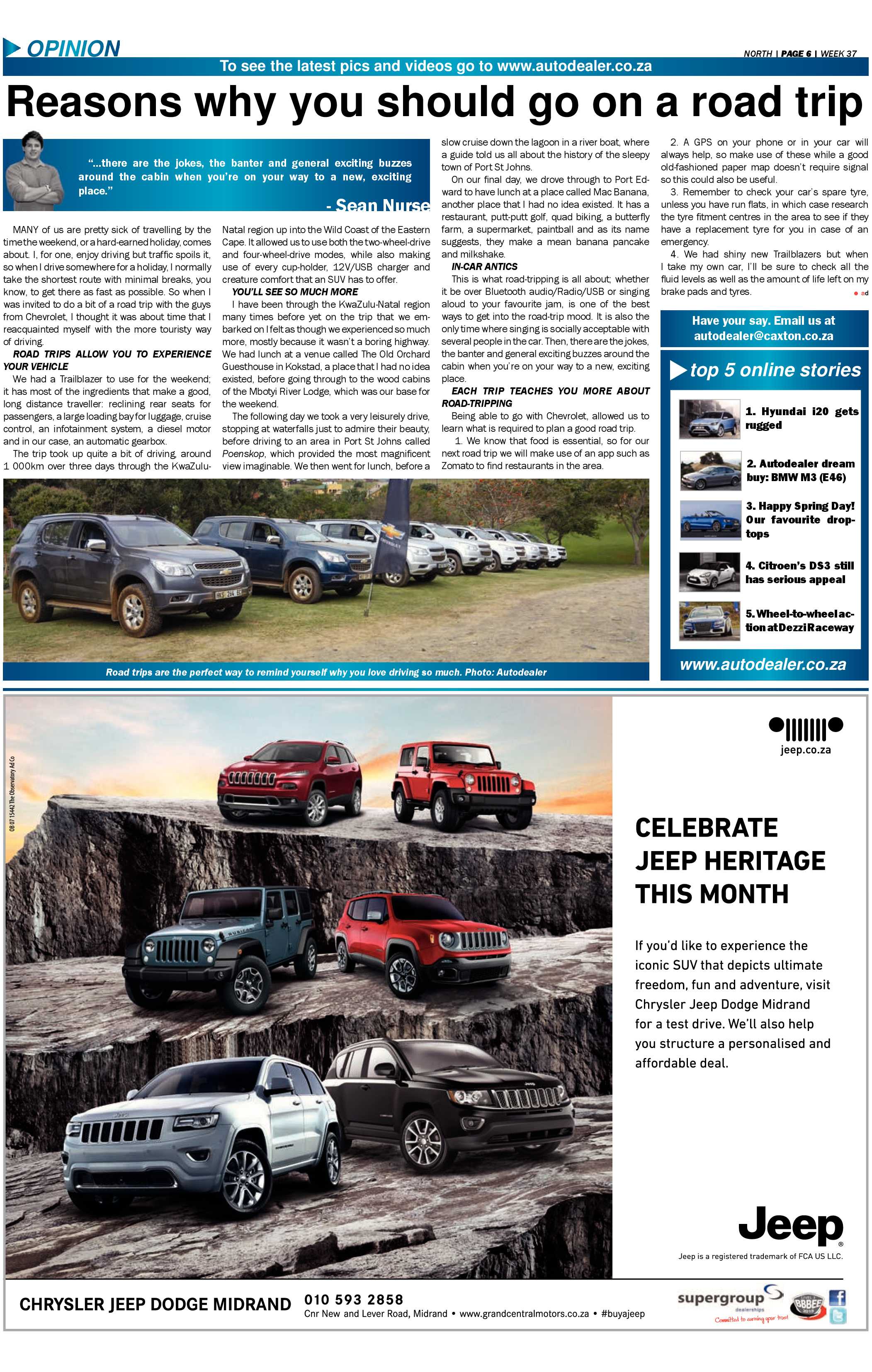 Midrand Reporter 11 September 2015 page 15