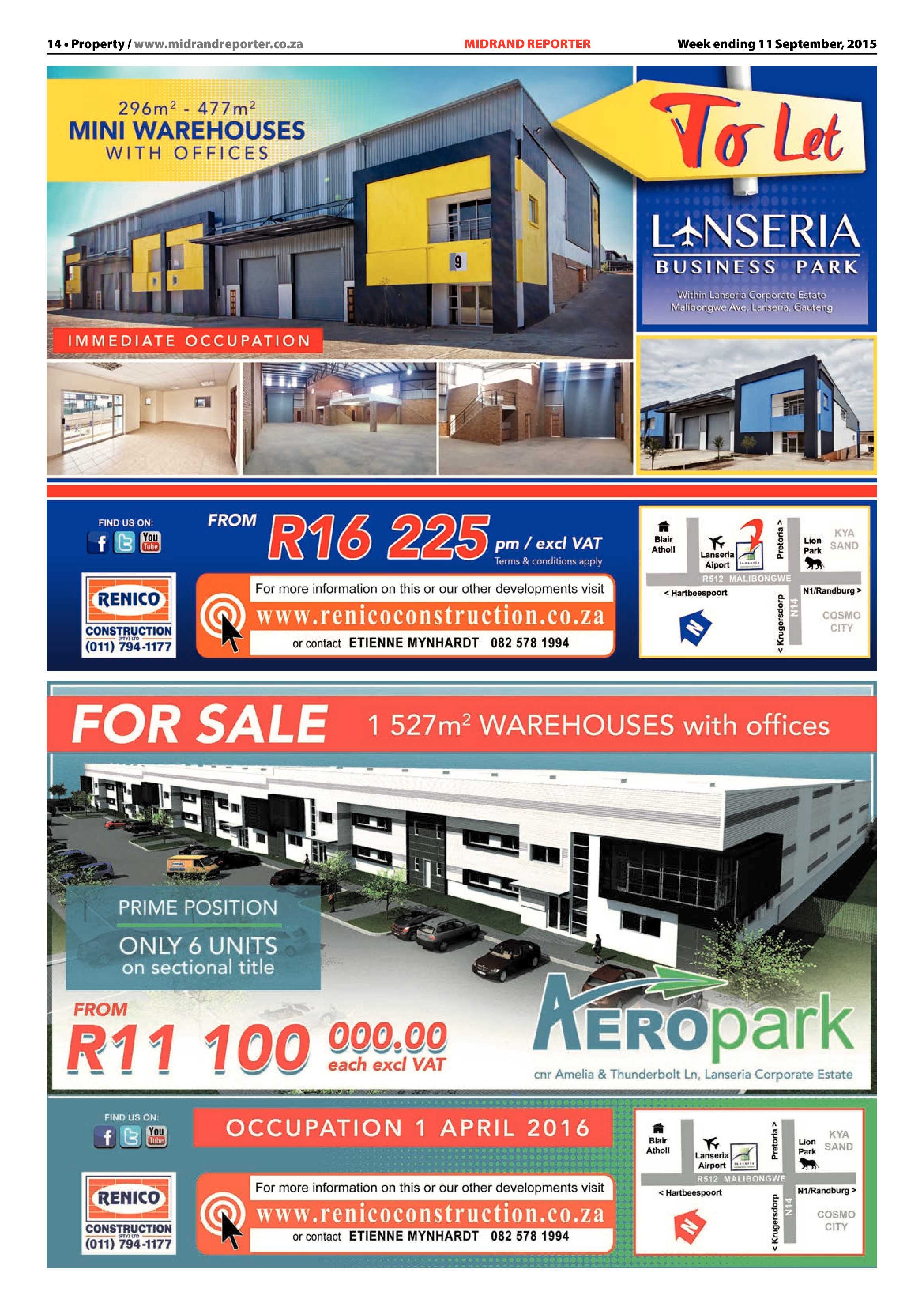 Midrand Reporter 11 September 2015 page 20