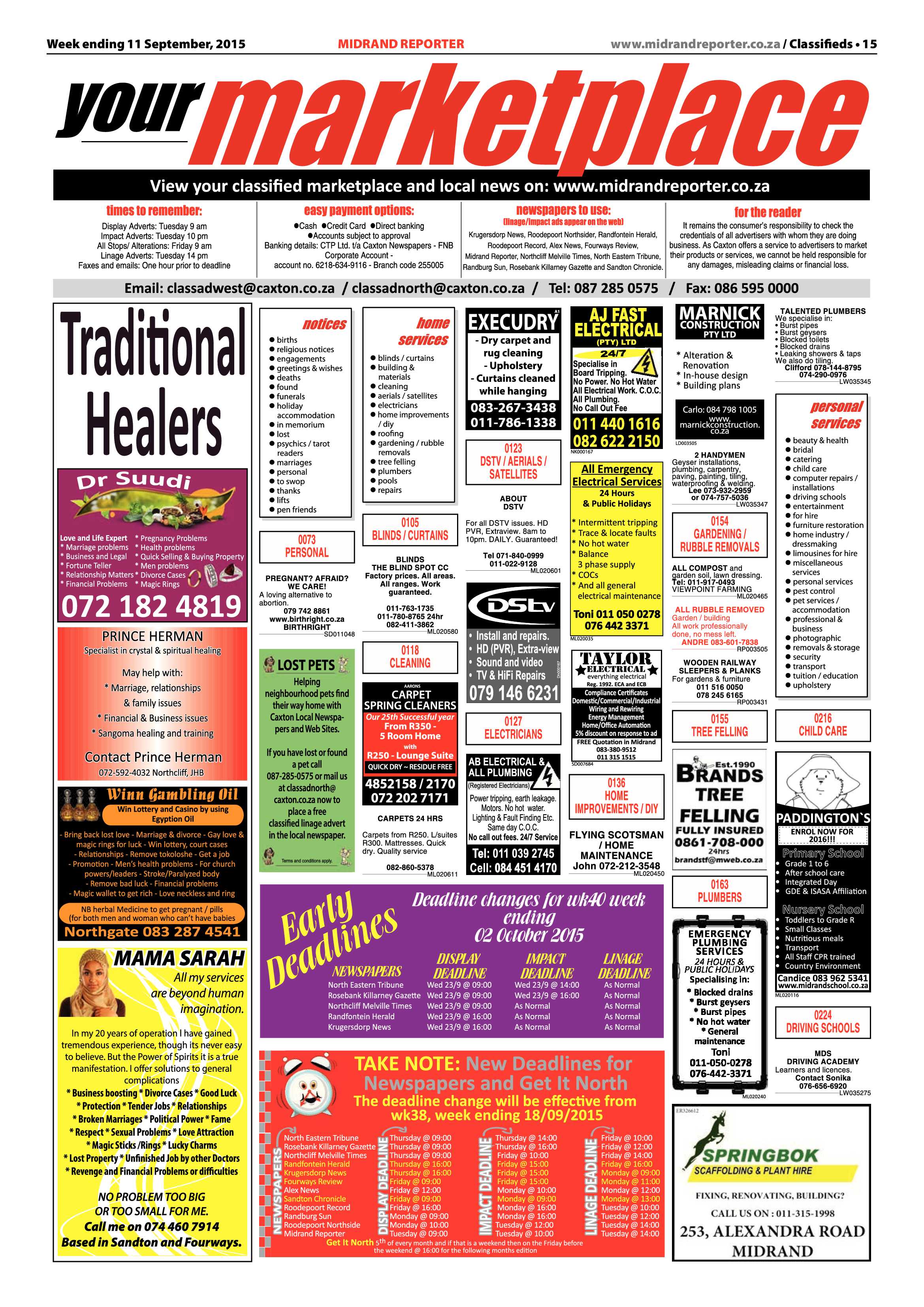 Midrand Reporter 11 September 2015 page 21