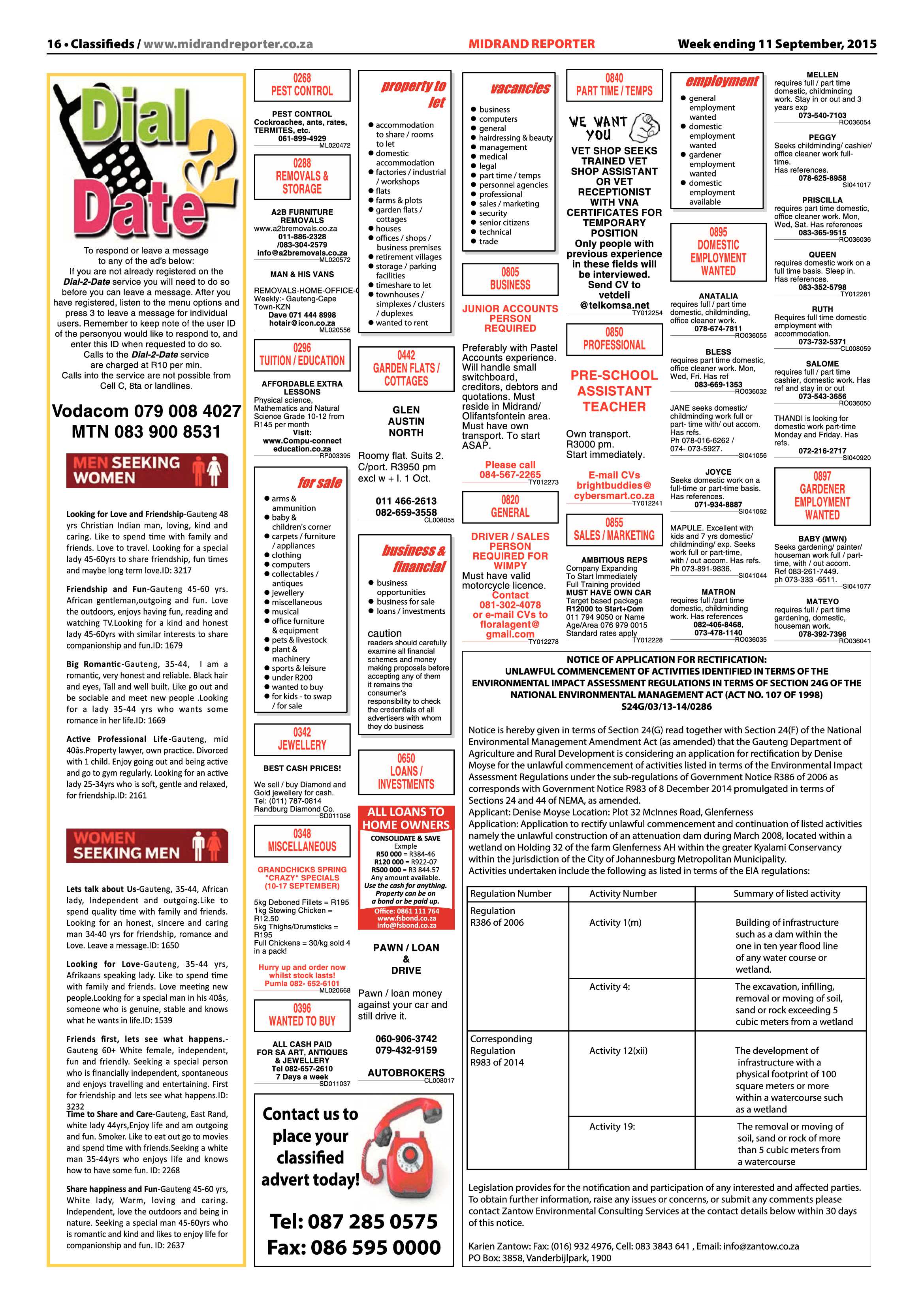 Midrand Reporter 11 September 2015 page 22