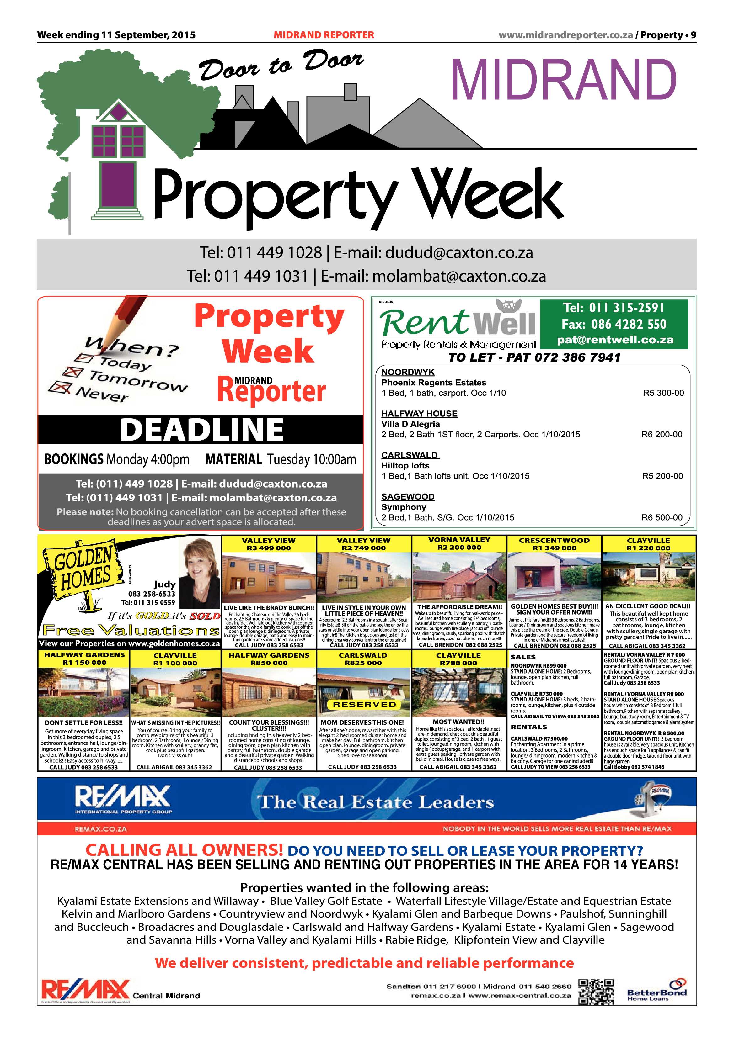 Midrand Reporter 11 September 2015 page 9