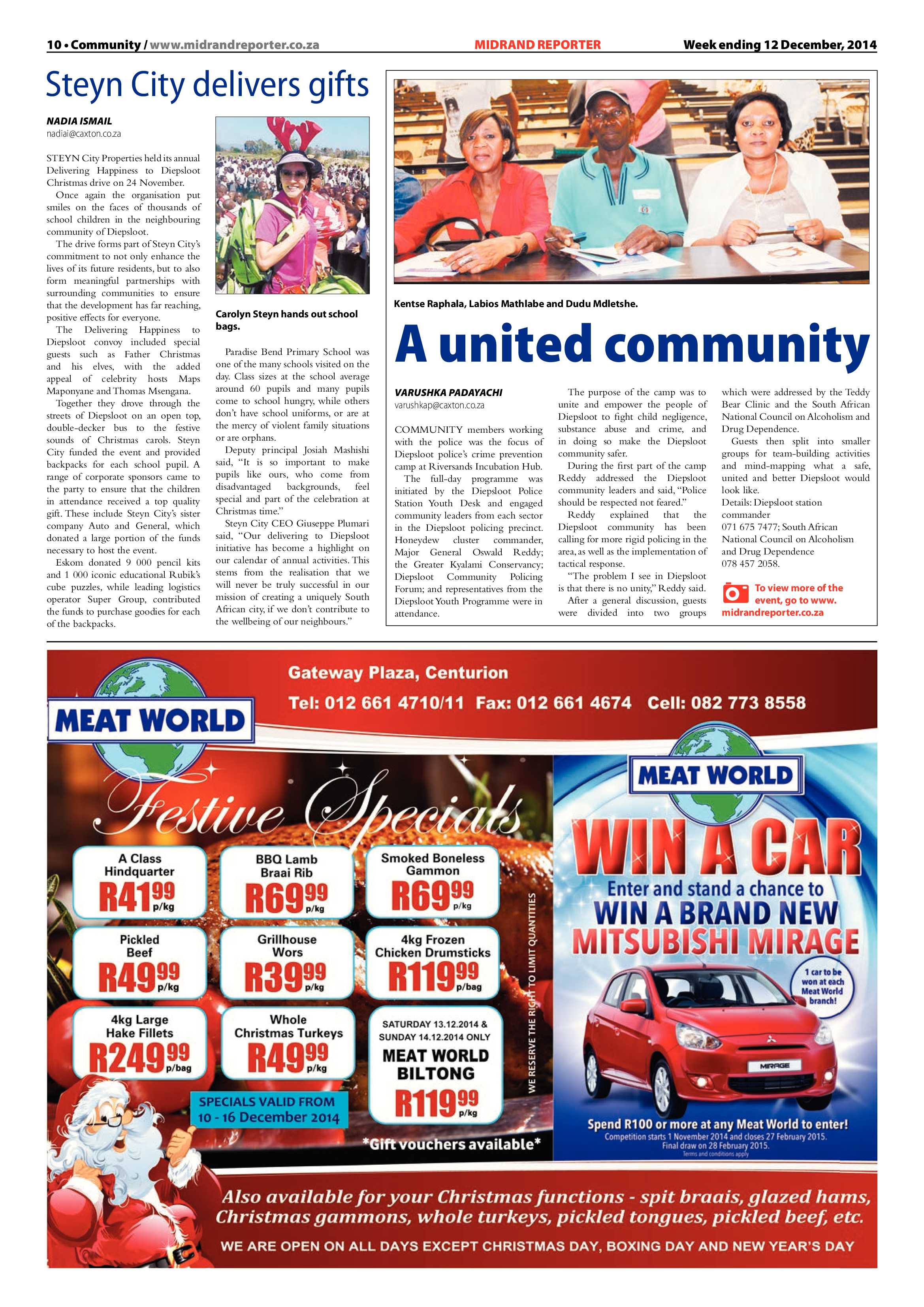 Midrand Reporter 12 December 2014 page 10