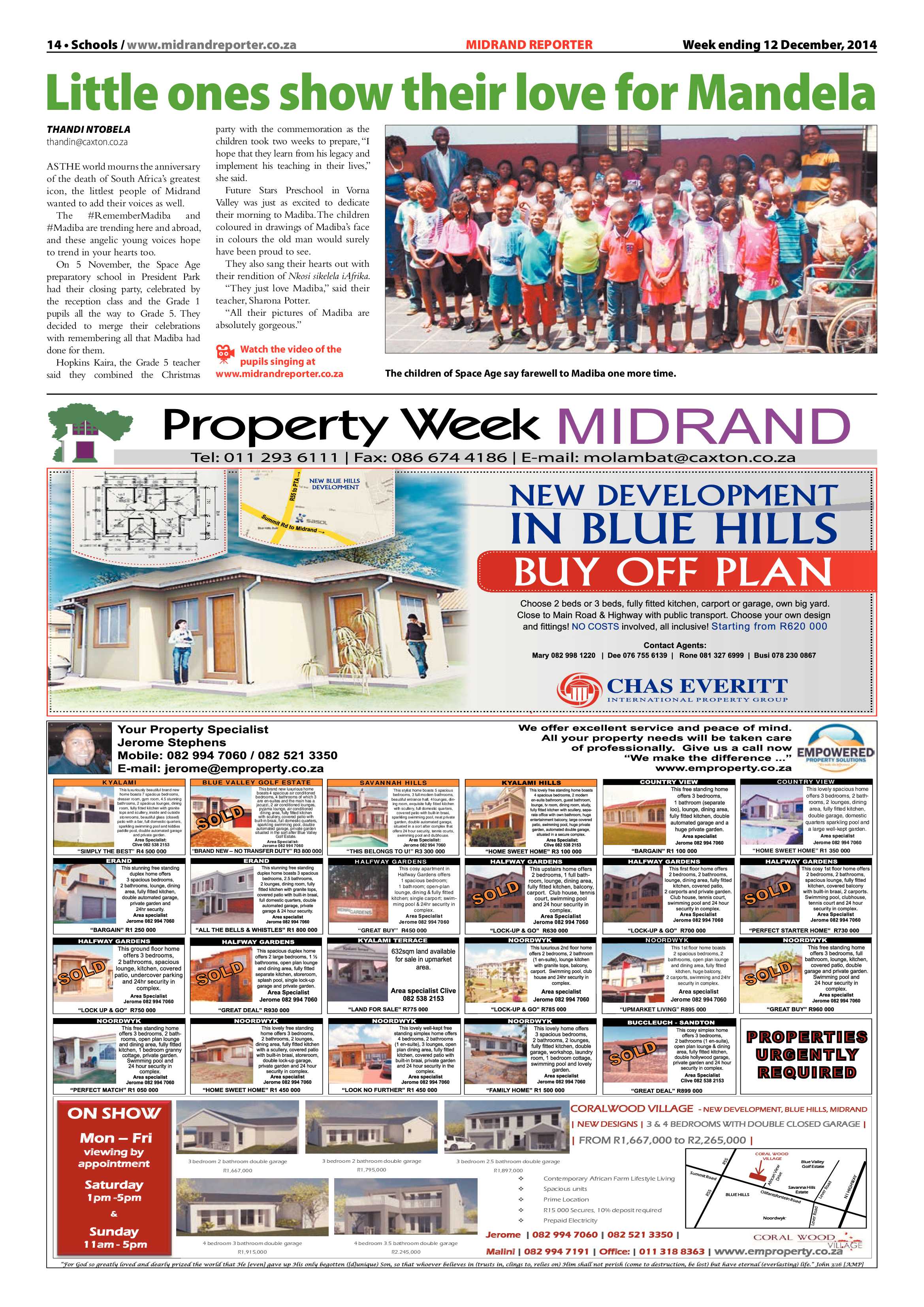 Midrand Reporter 12 December 2014 page 14