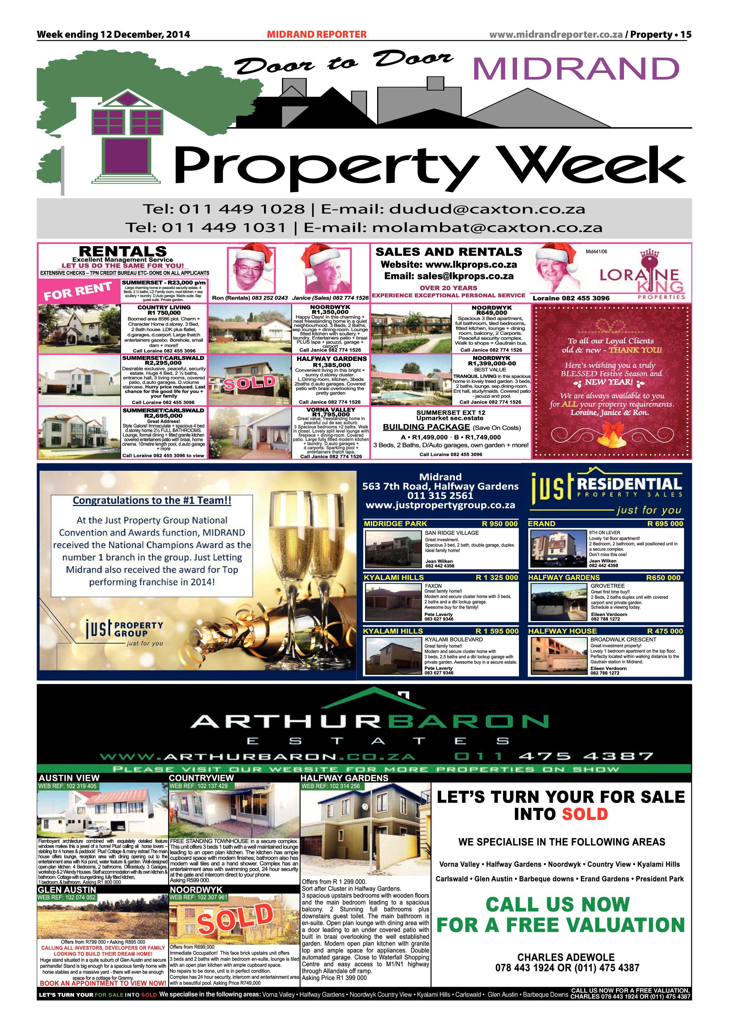 Midrand Reporter 12 December 2014 page 15