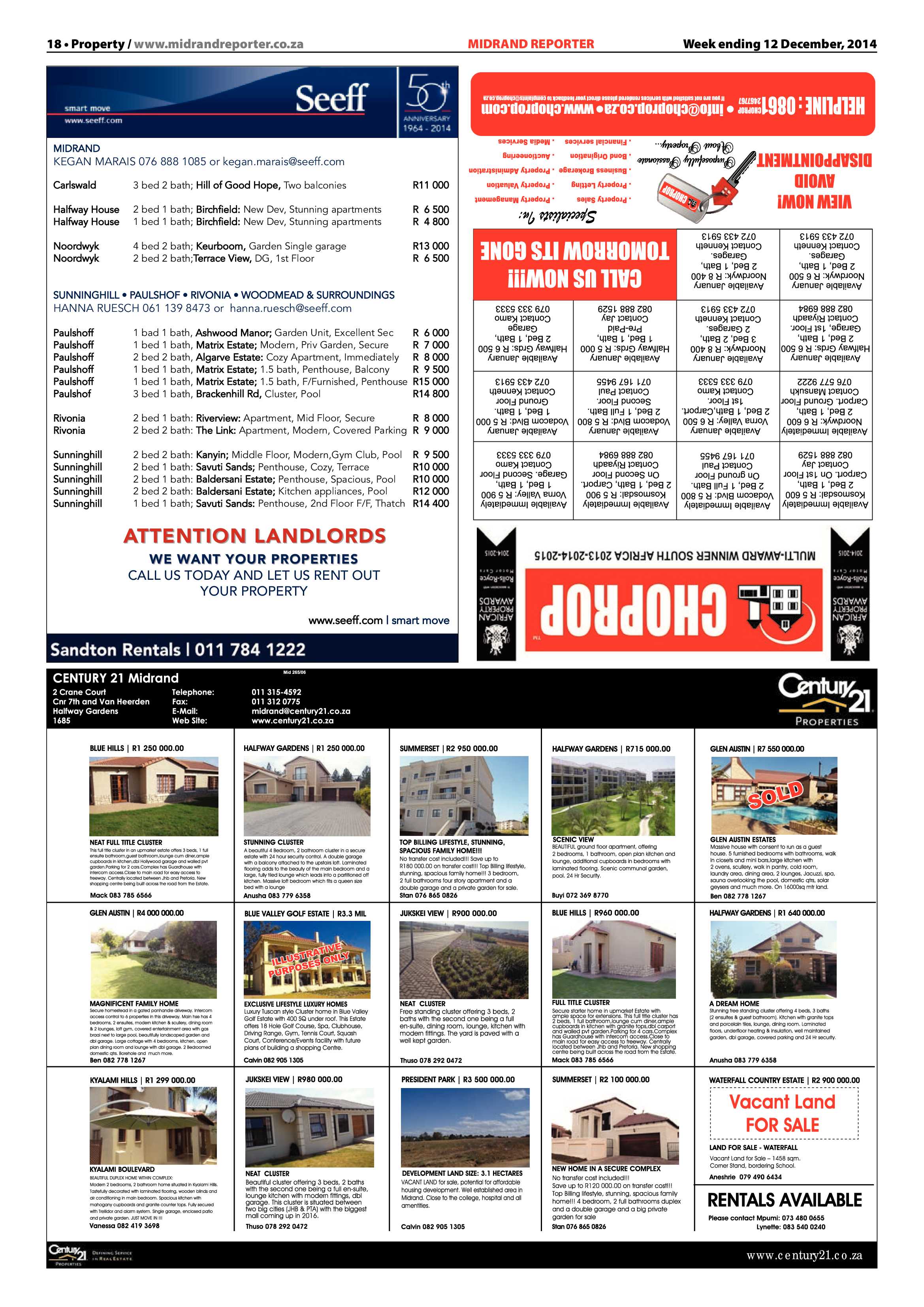 Midrand Reporter 12 December 2014 page 18