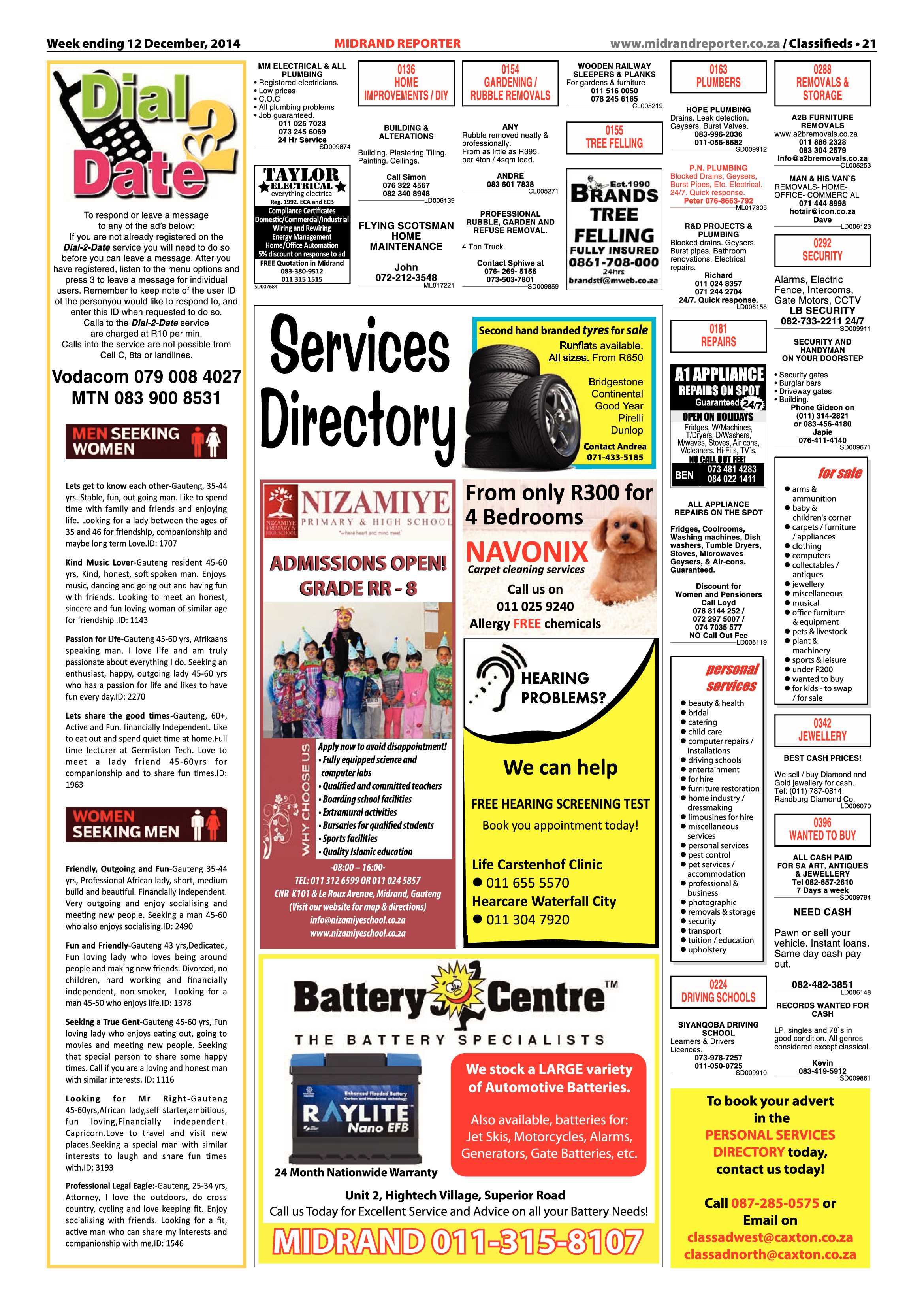 Midrand Reporter 12 December 2014 page 21