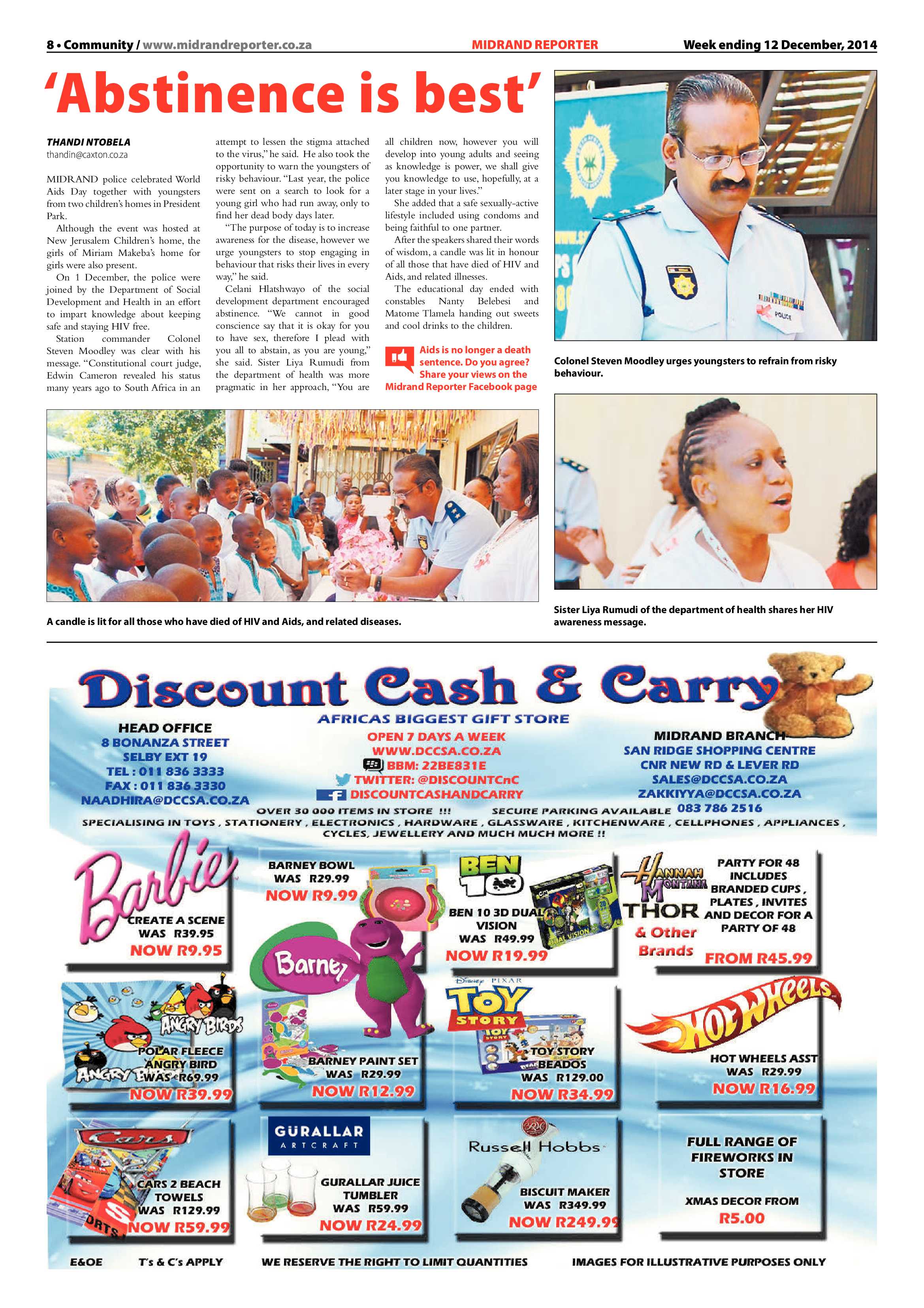 Midrand Reporter 12 December 2014 page 8