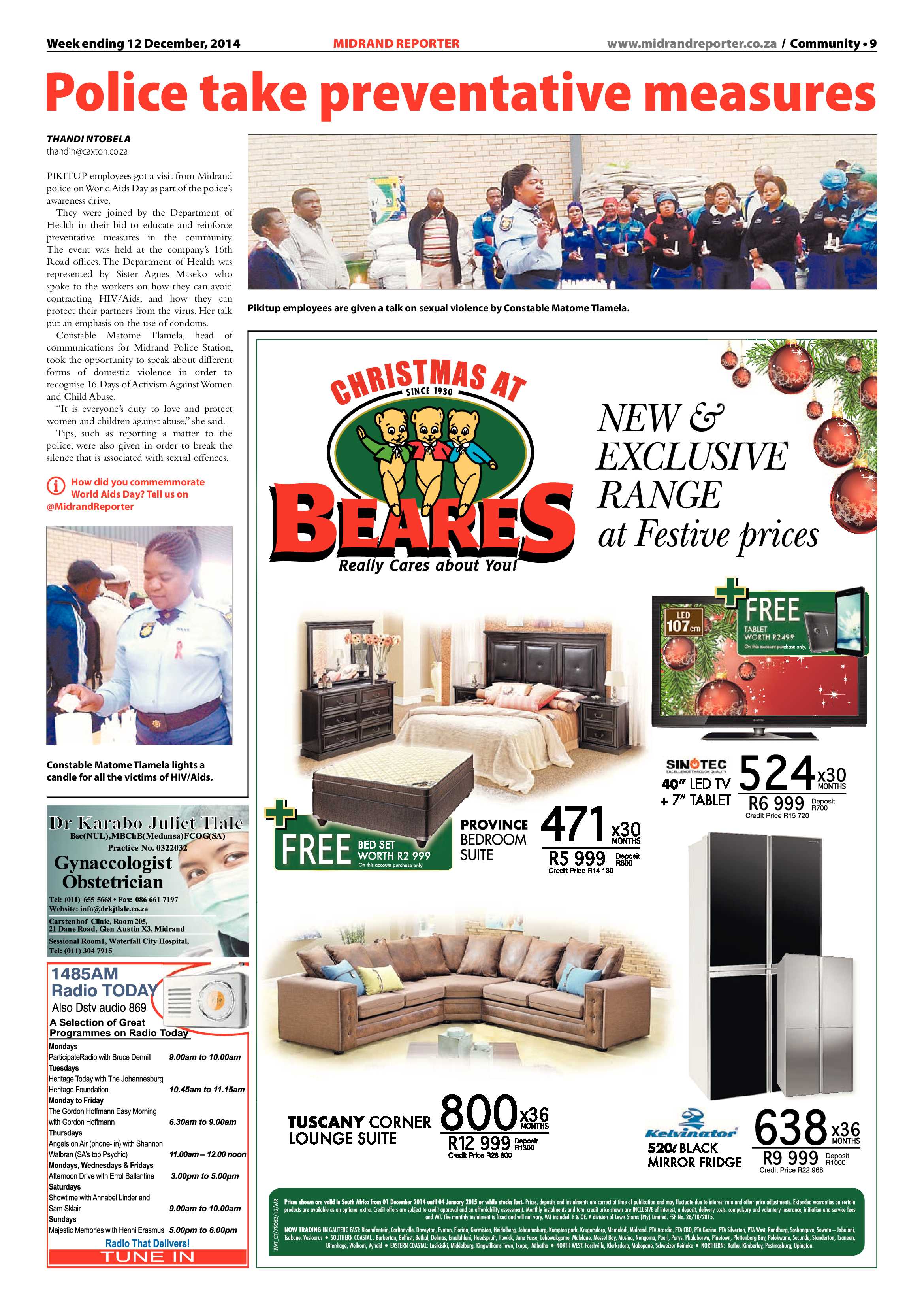 Midrand Reporter 12 December 2014 page 9