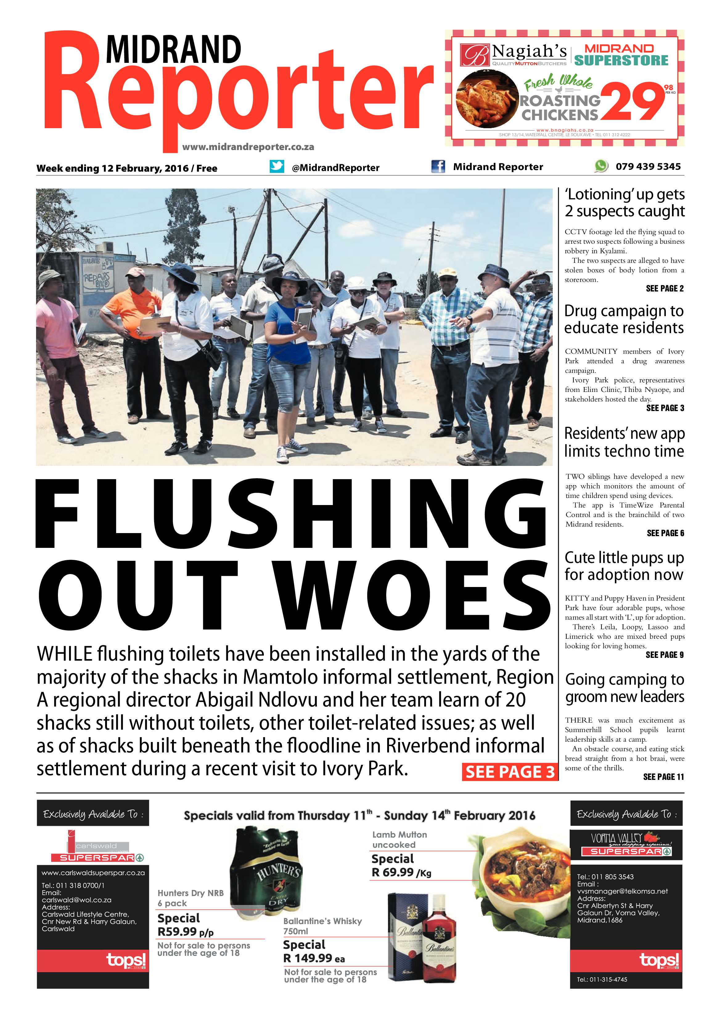 Midrand Reporter 12 February 2016 page 1