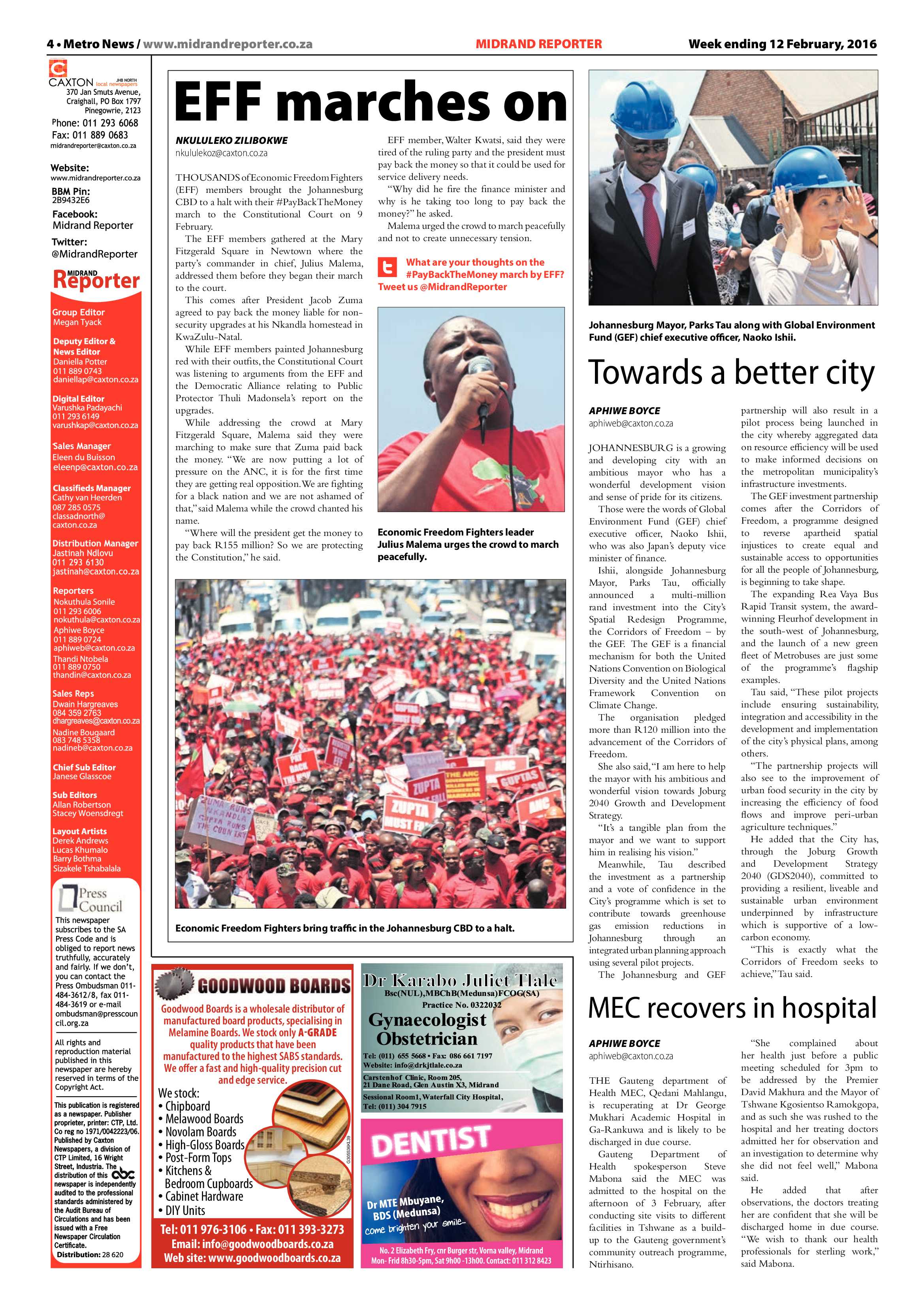 Midrand Reporter 12 February 2016 page 4