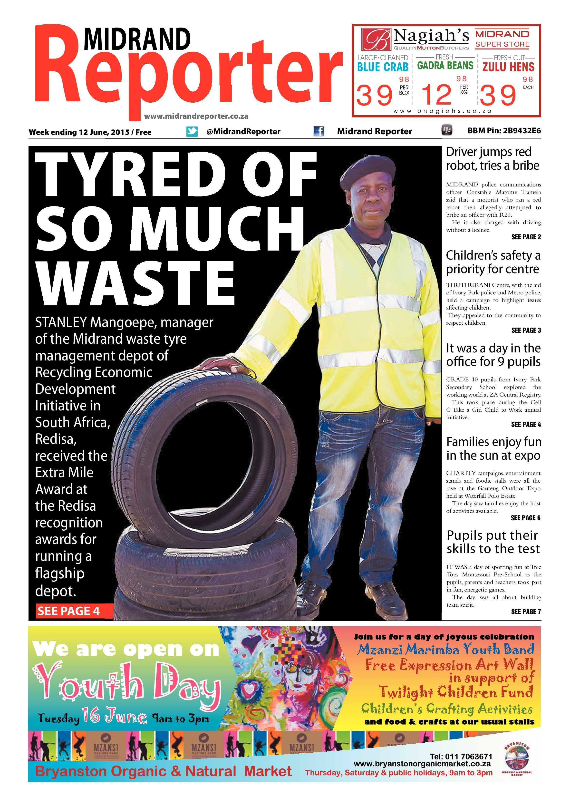 Midrand Reporter 12 June 2015 page 1