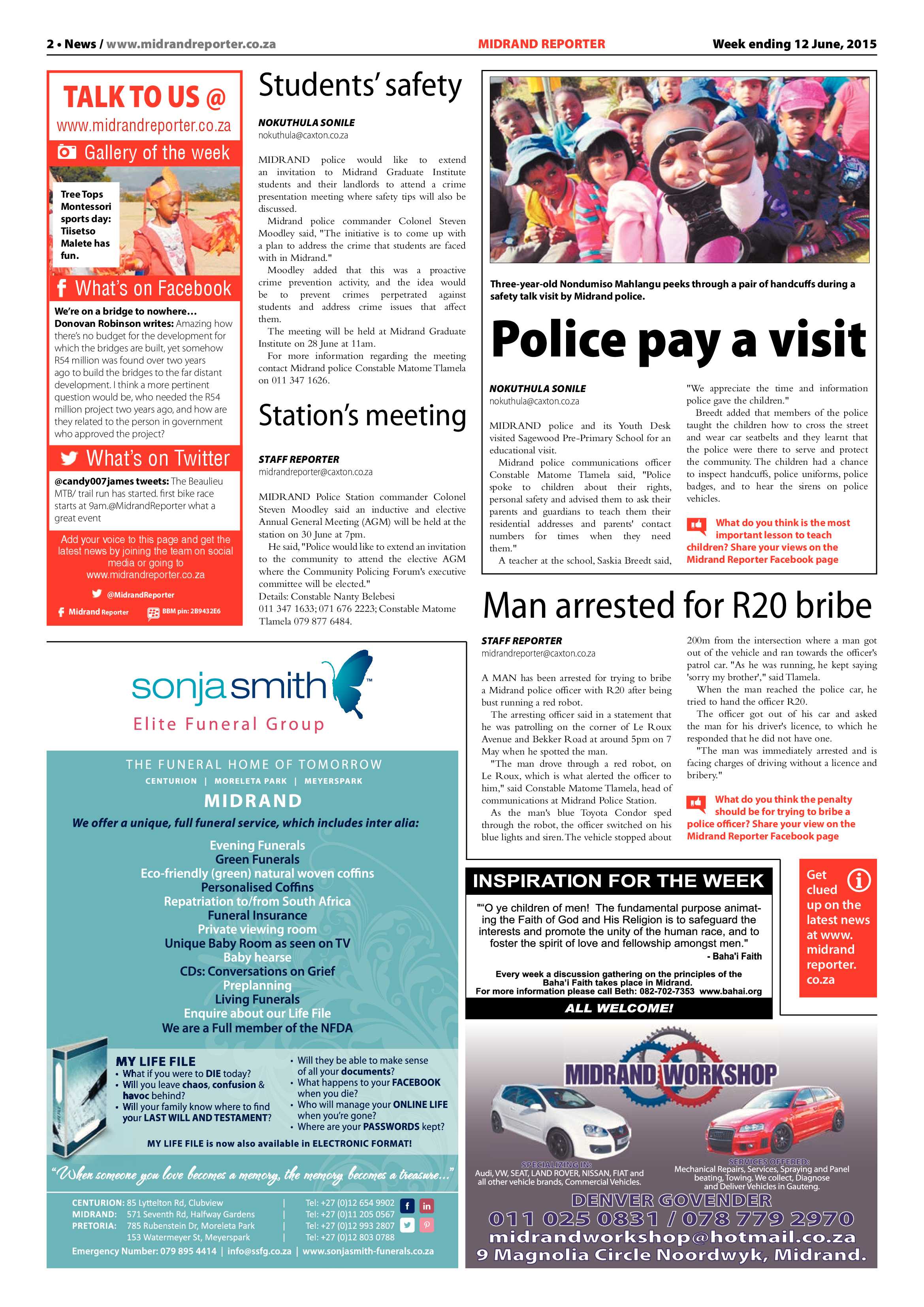 Midrand Reporter 12 June 2015 page 2