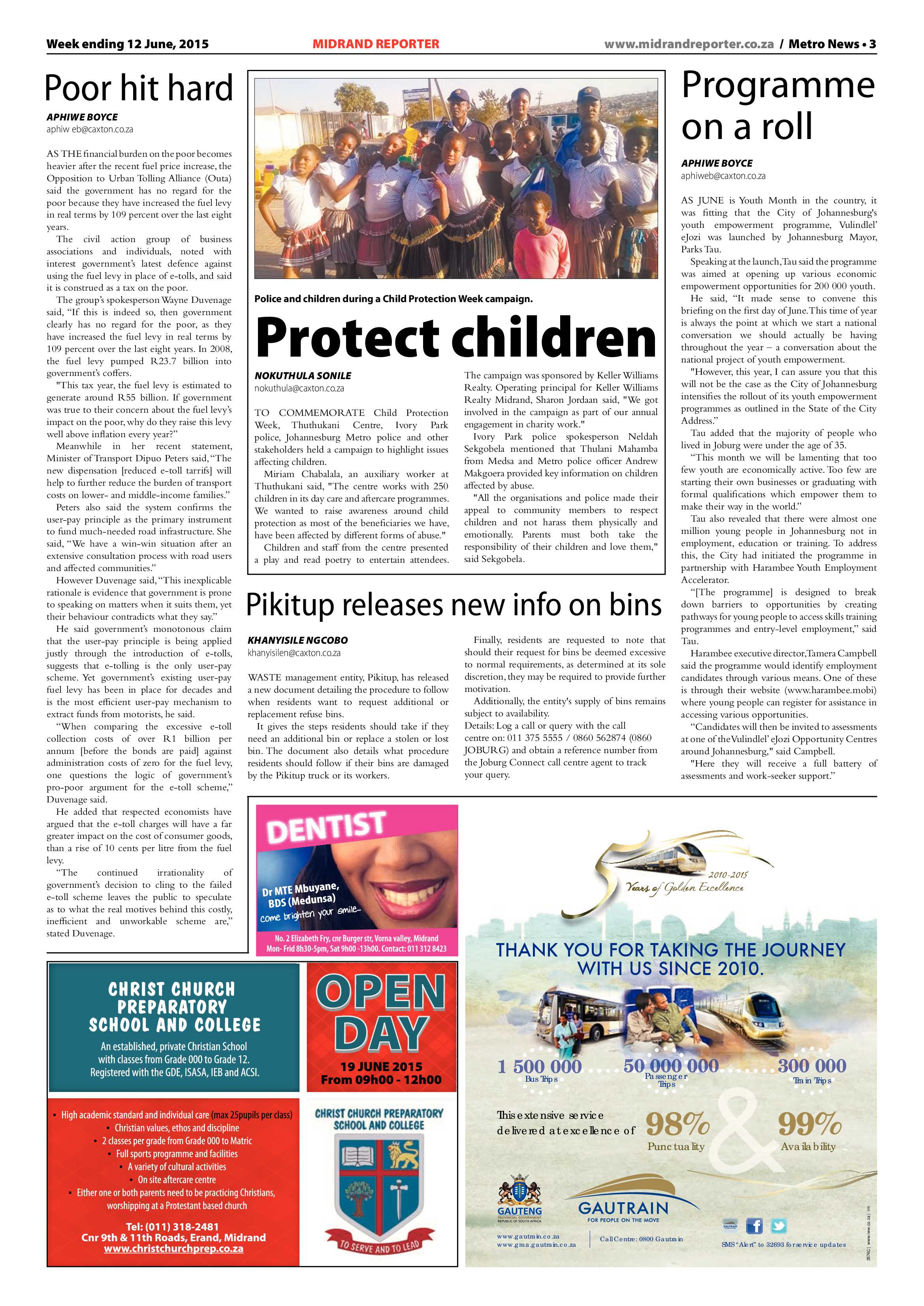 Midrand Reporter 12 June 2015 page 3