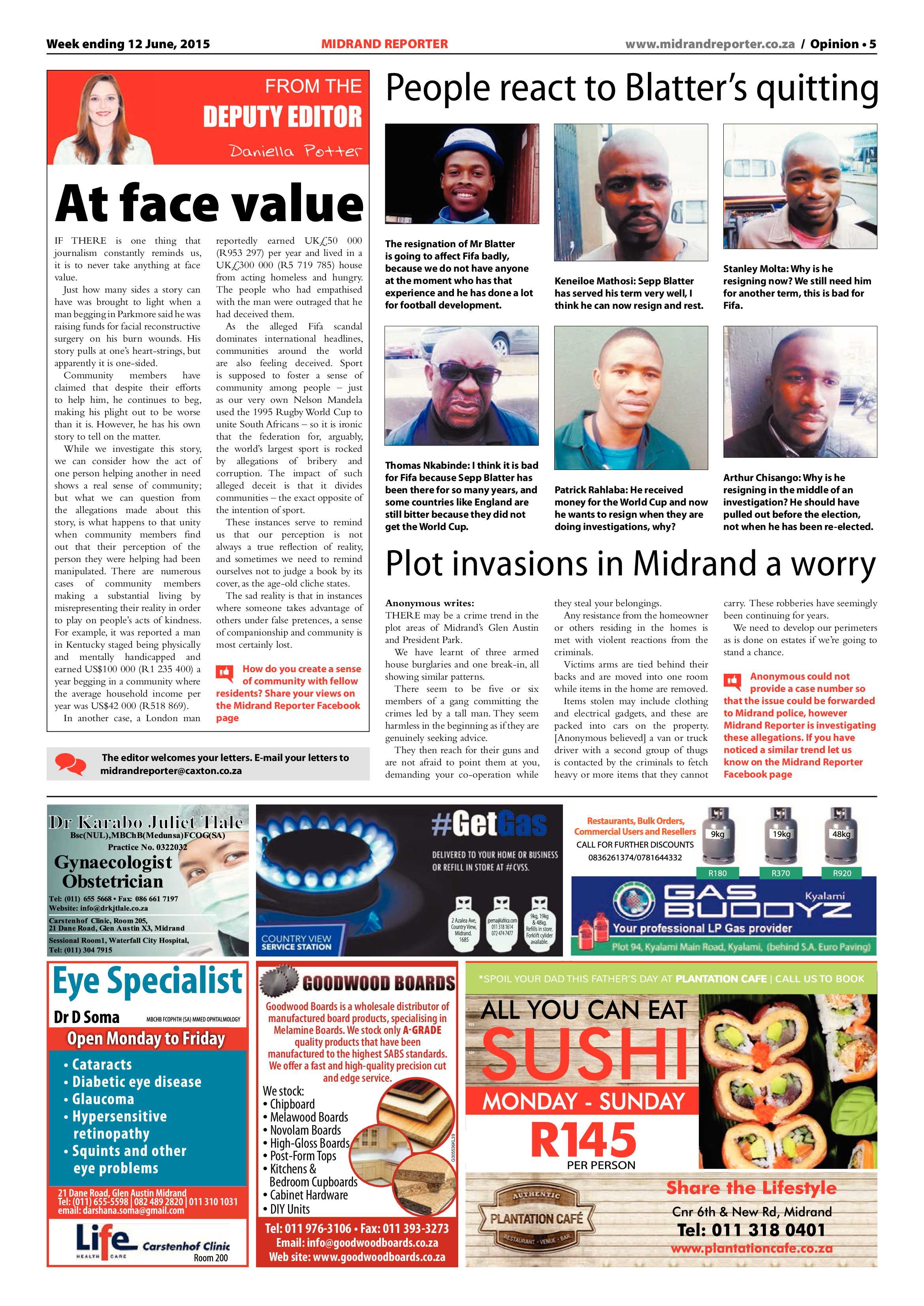 Midrand Reporter 12 June 2015 page 5