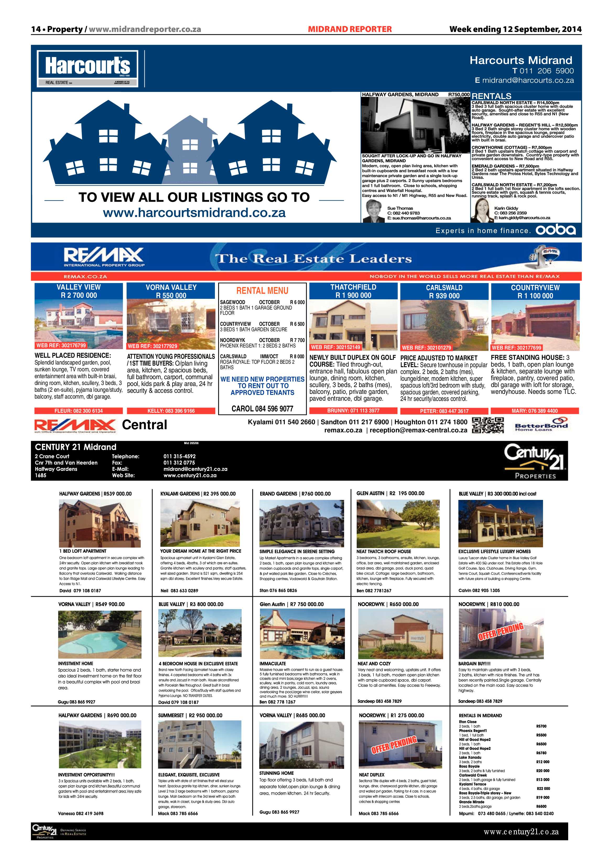 Midrand Reporter 12 September 2014 page 14