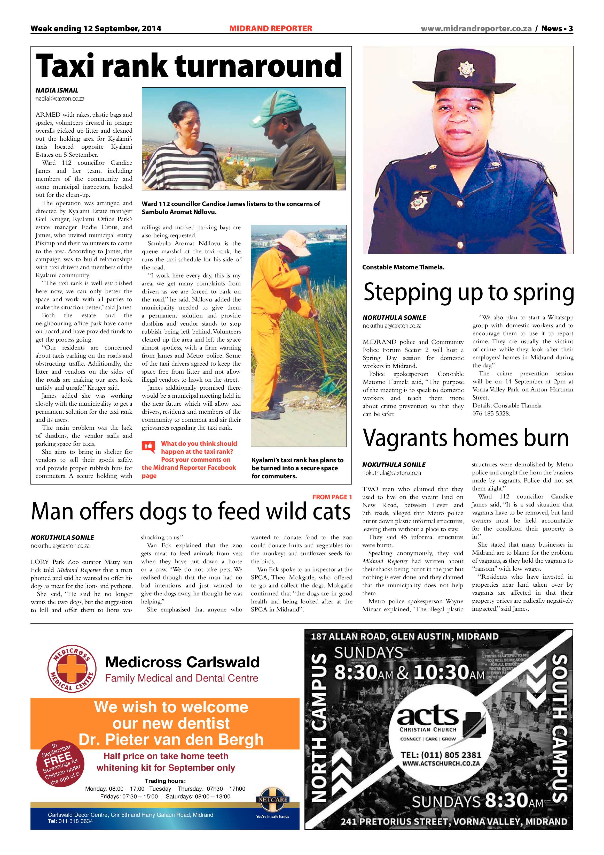 Midrand Reporter 12 September 2014 page 3