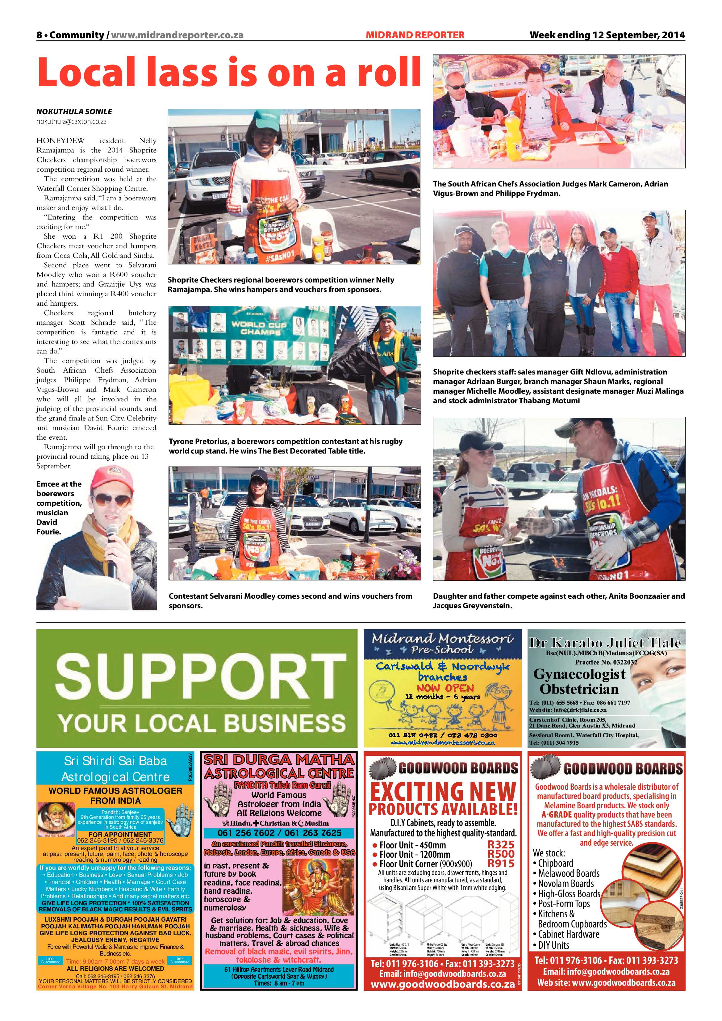 Midrand Reporter 12 September 2014 page 8