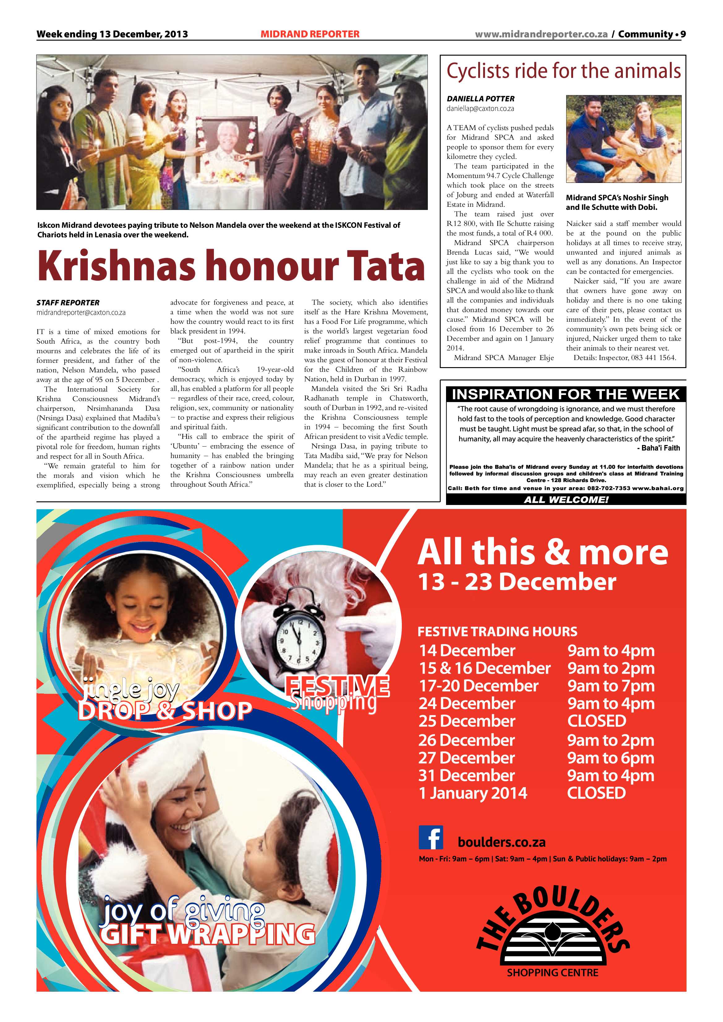 Midrand Reporter 13 December 2013 page 11