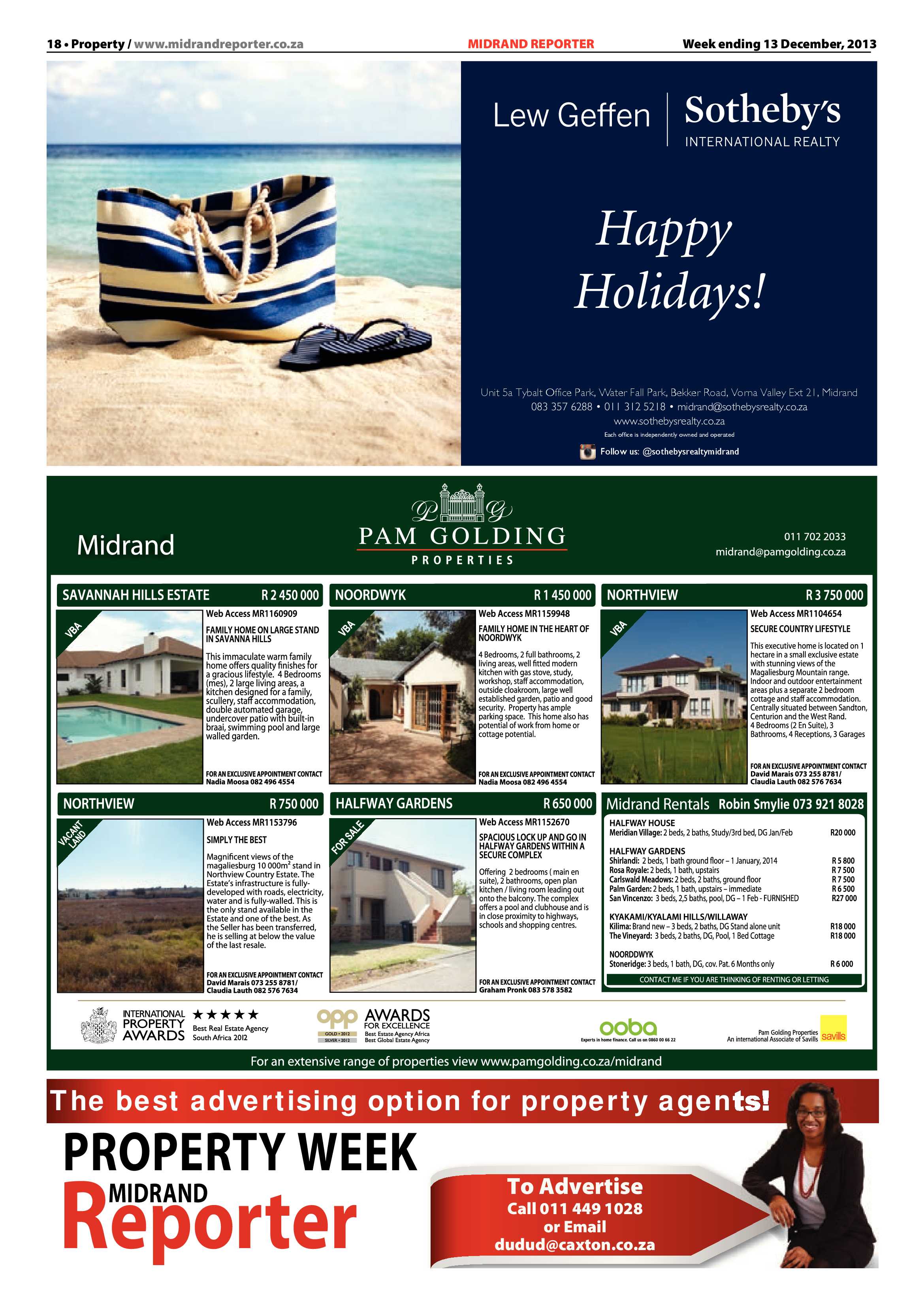 Midrand Reporter 13 December 2013 page 20