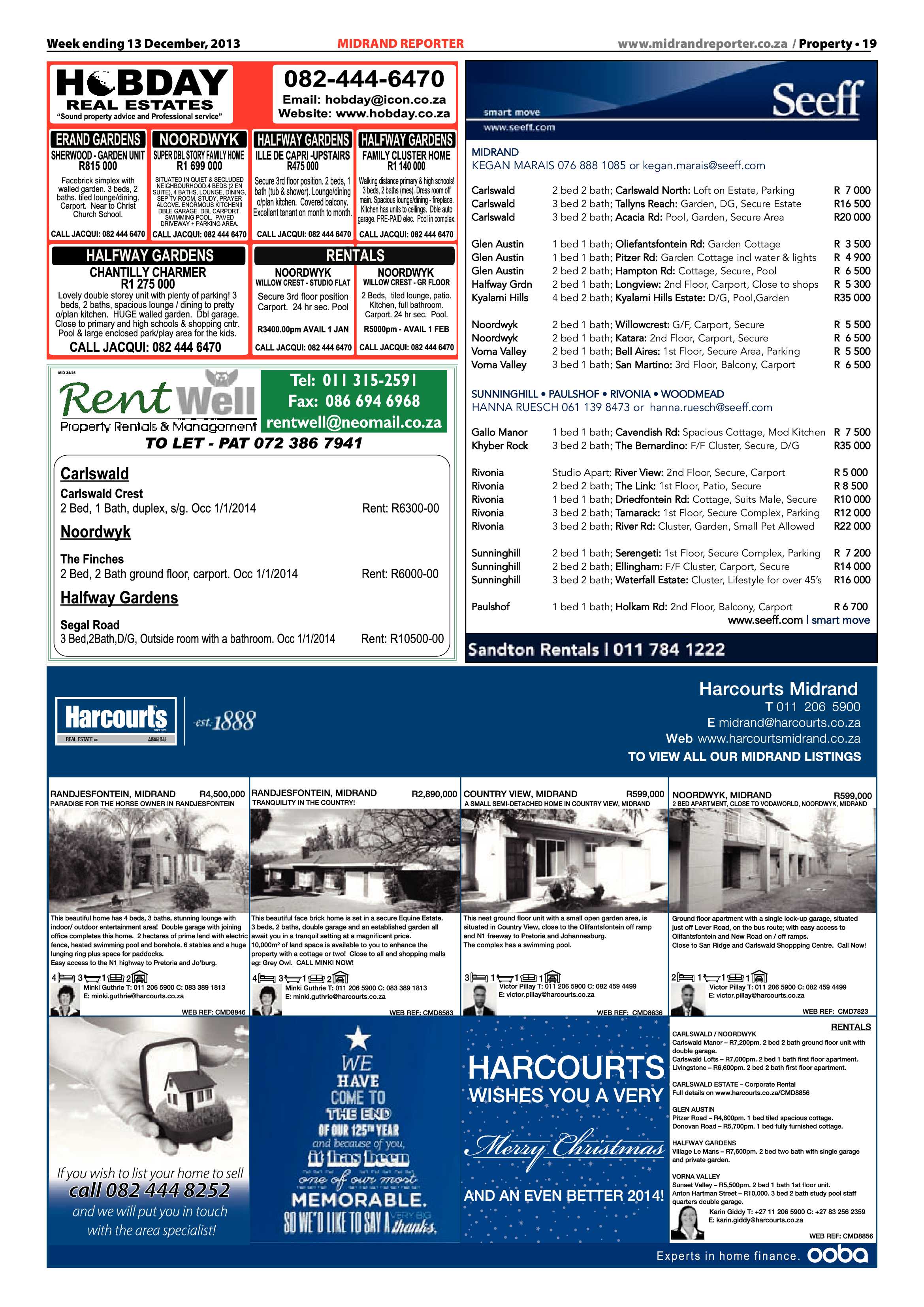 Midrand Reporter 13 December 2013 page 21