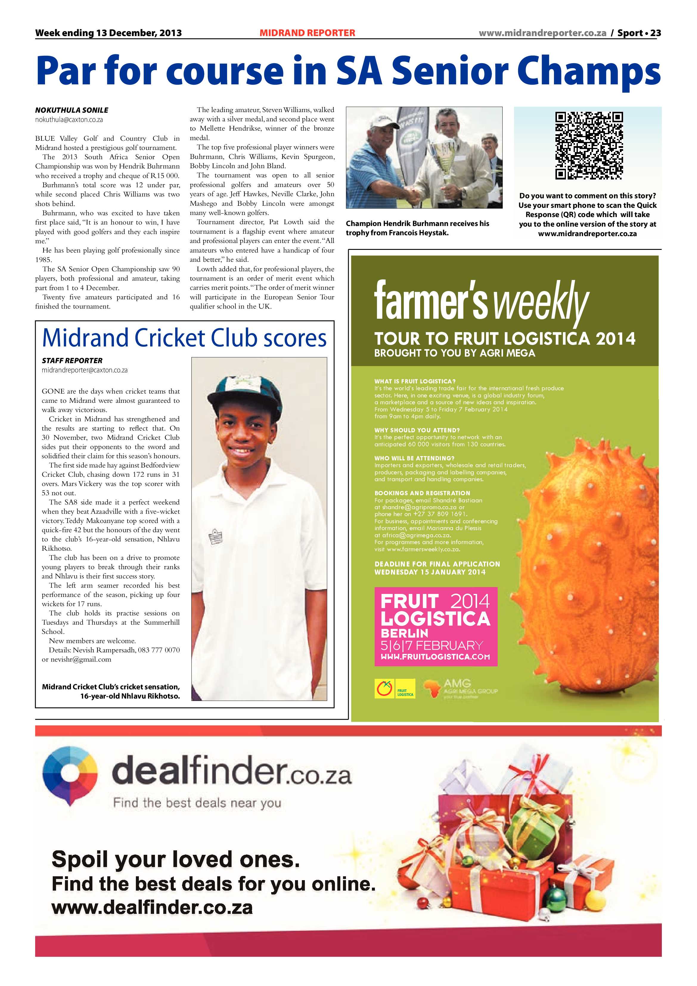 Midrand Reporter 13 December 2013 page 25