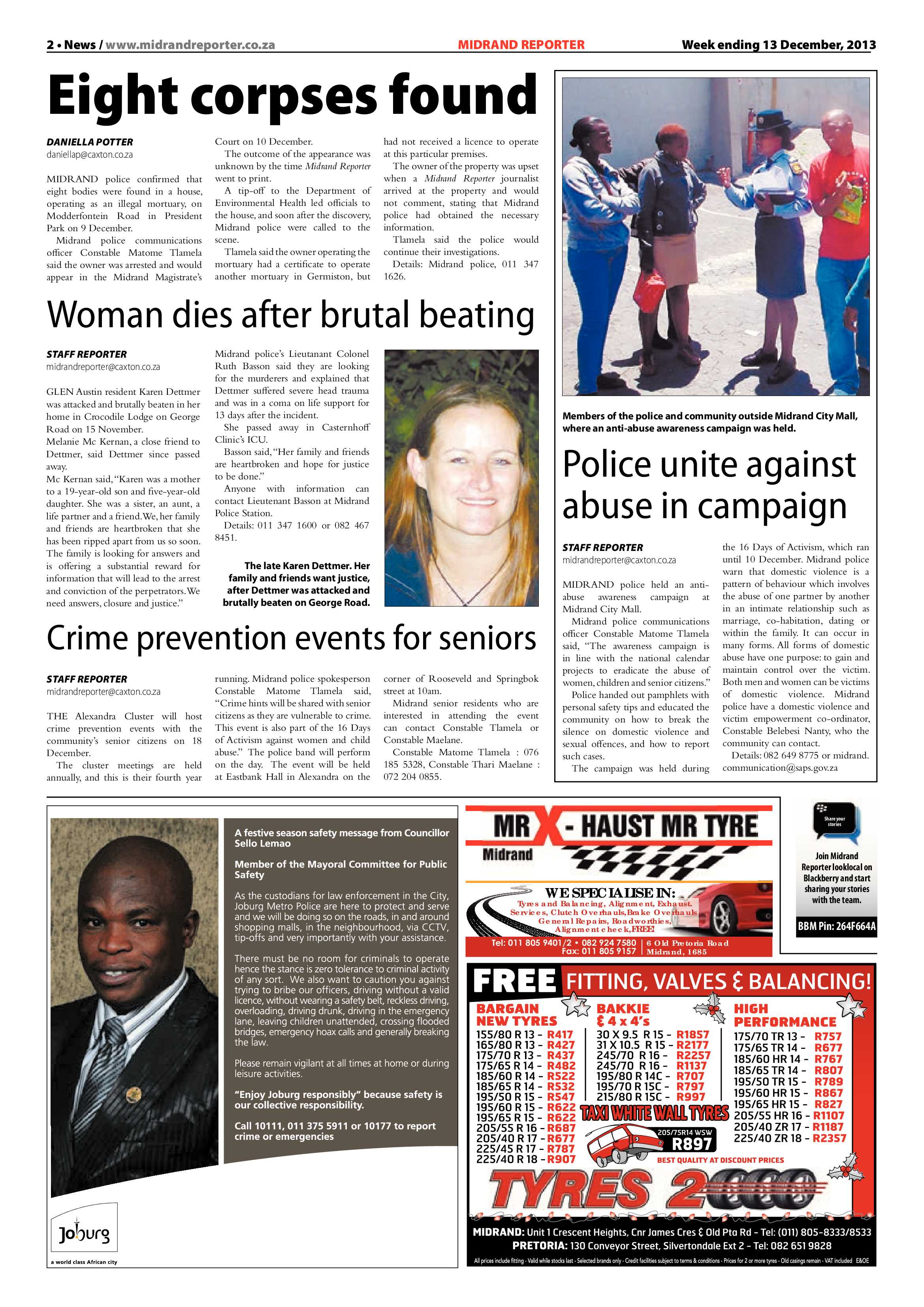 Midrand Reporter 13 December 2013 page 4