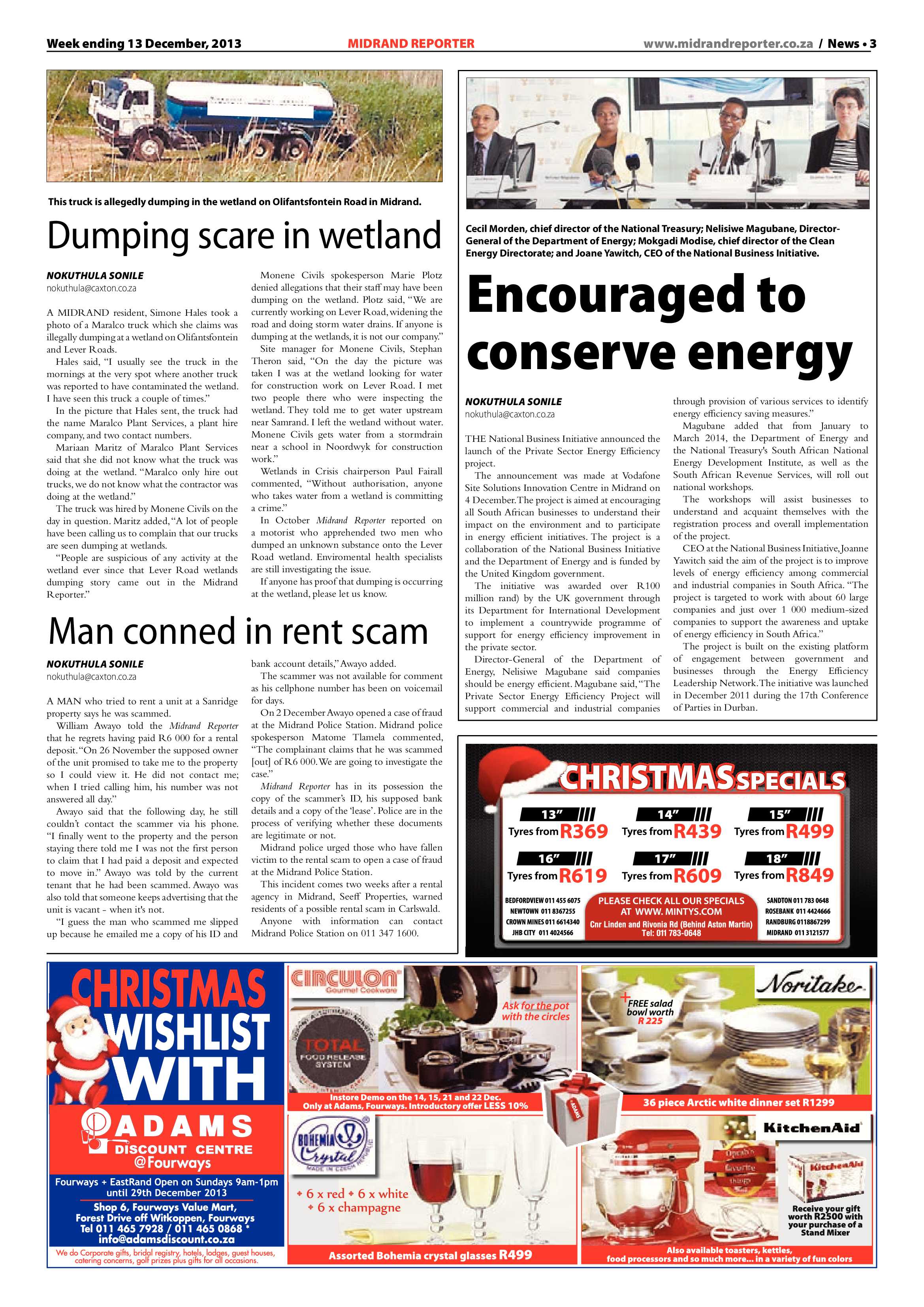Midrand Reporter 13 December 2013 page 5