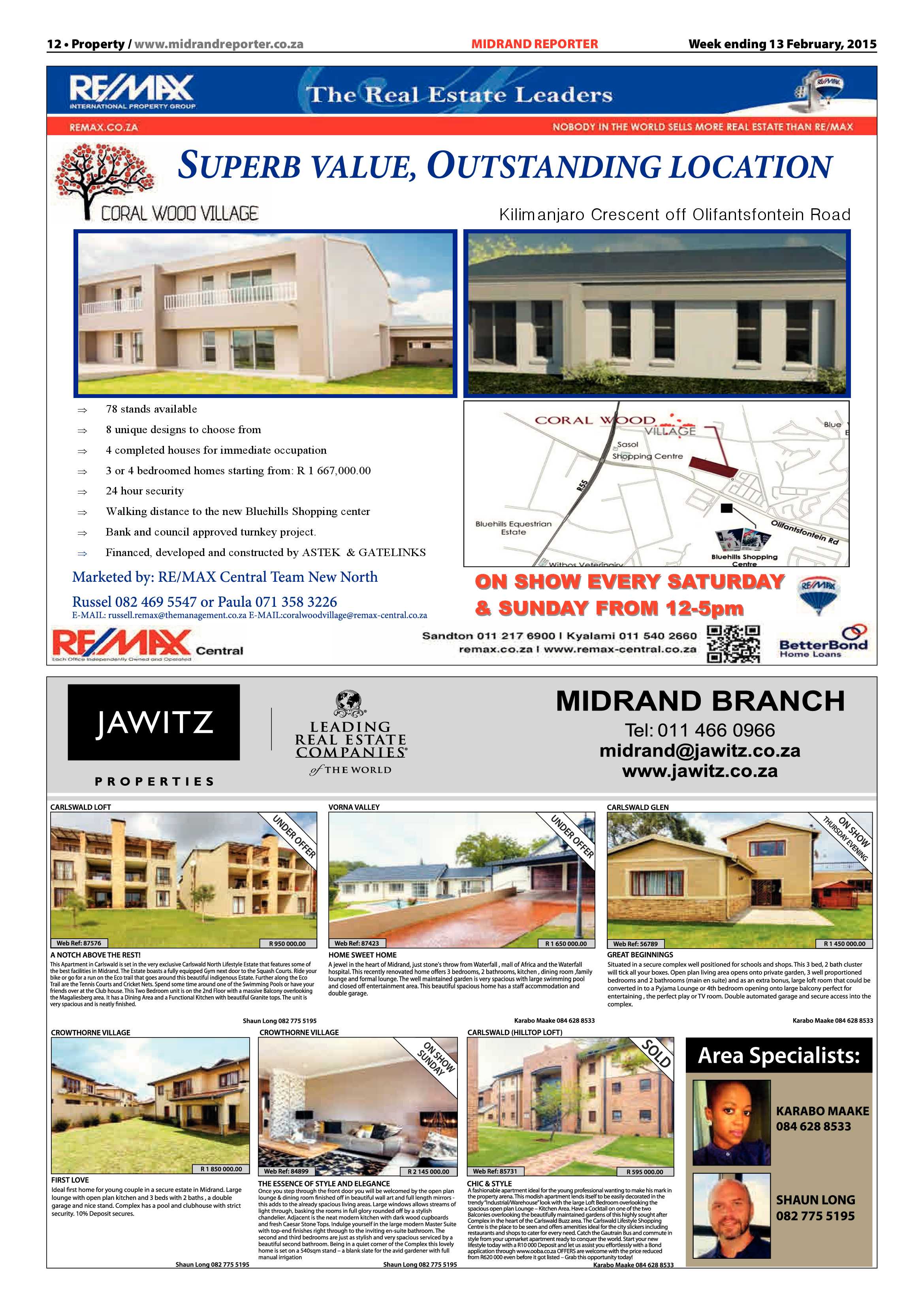 Midrand Reporter 13 February 2015 page 12