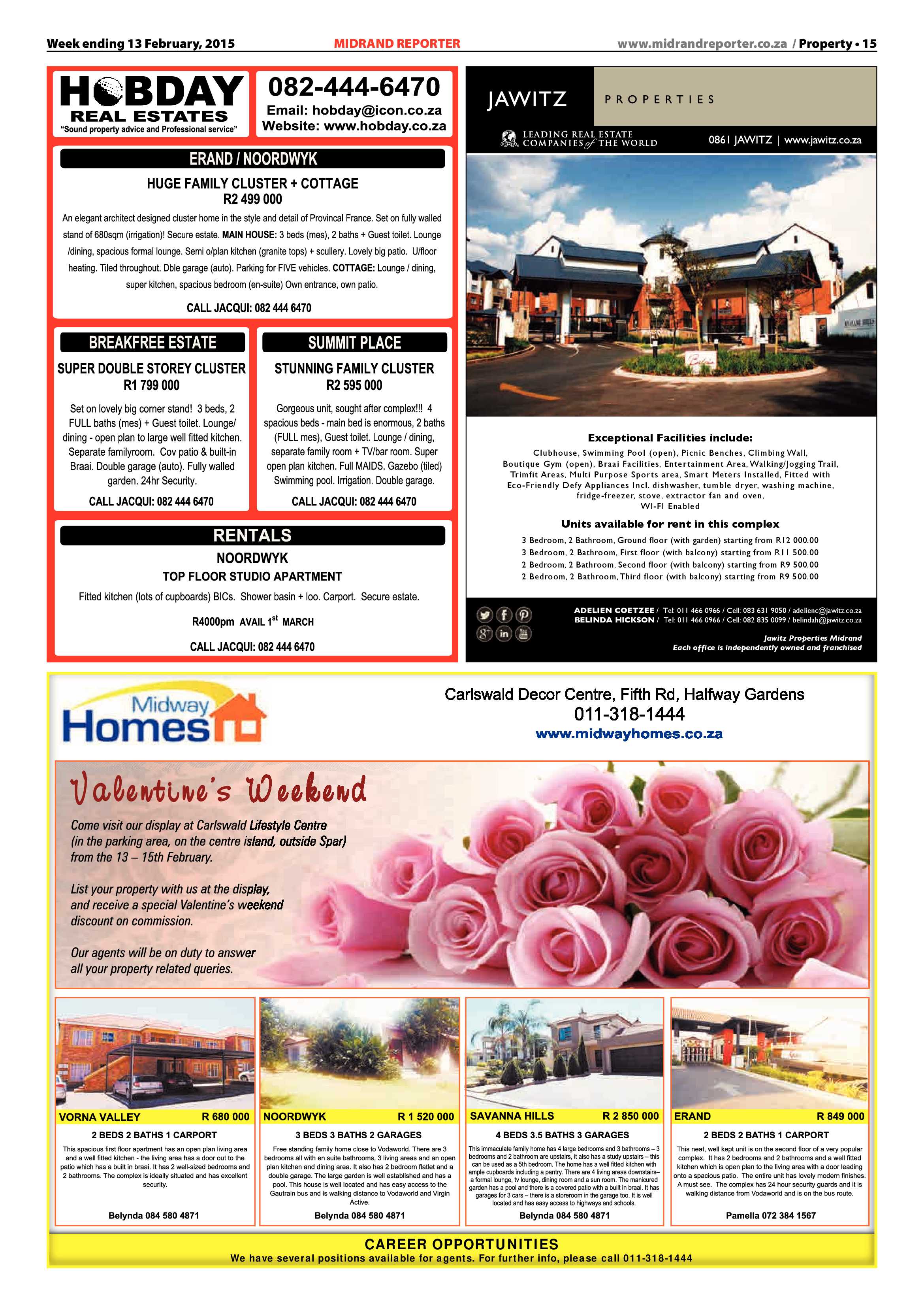 Midrand Reporter 13 February 2015 page 15