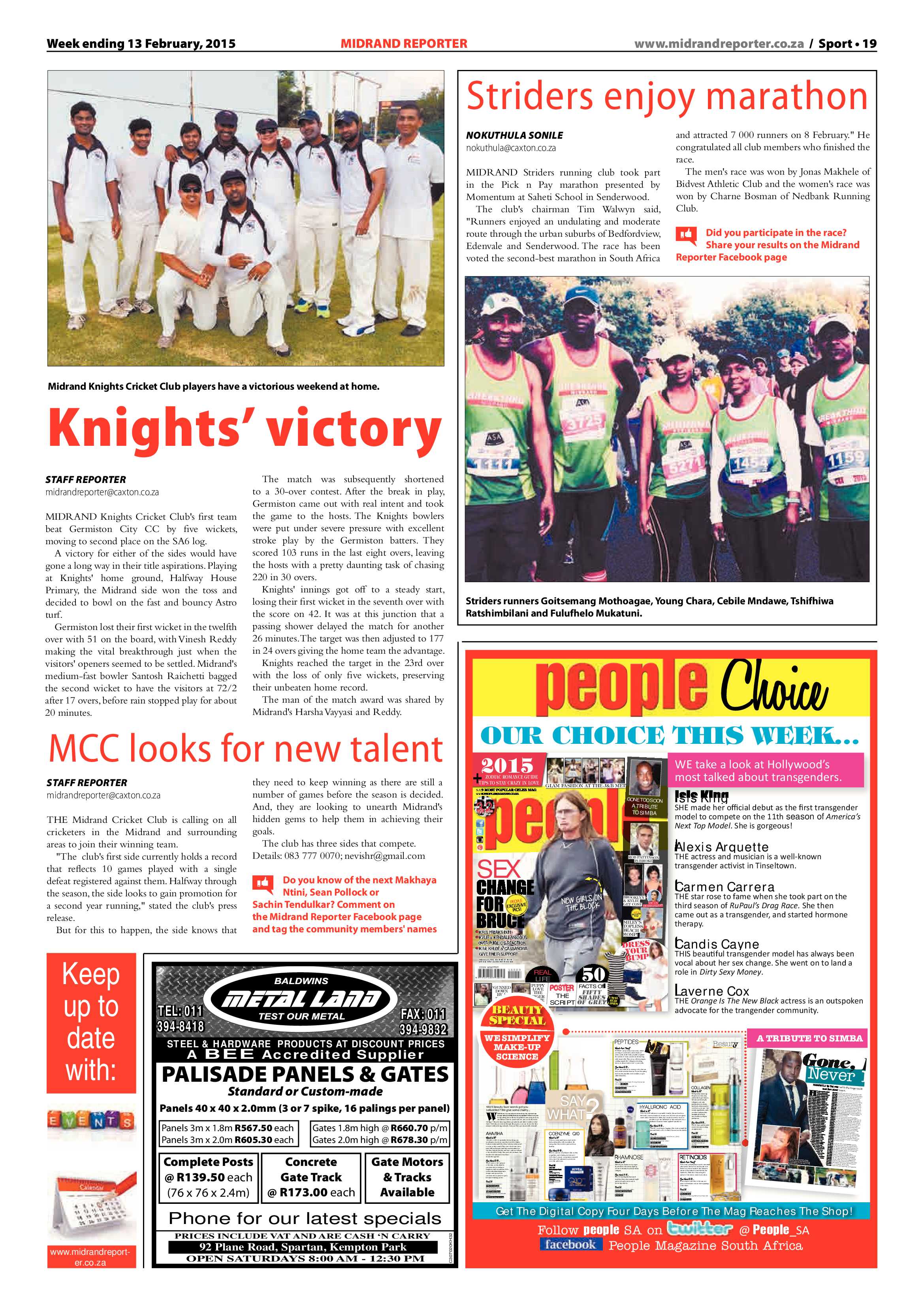 Midrand Reporter 13 February 2015 page 19