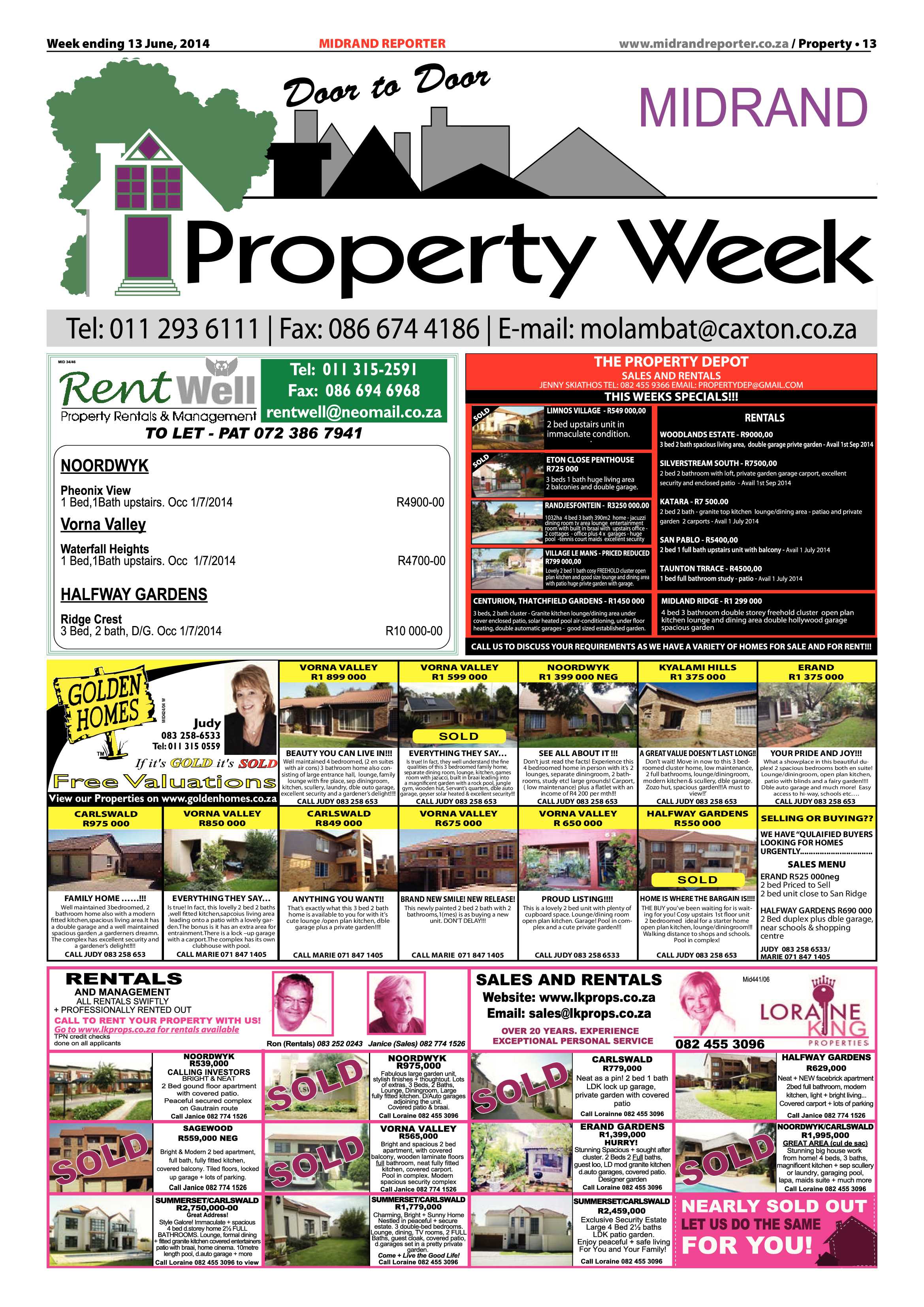 Midrand Reporter 13 June 2014 page 13