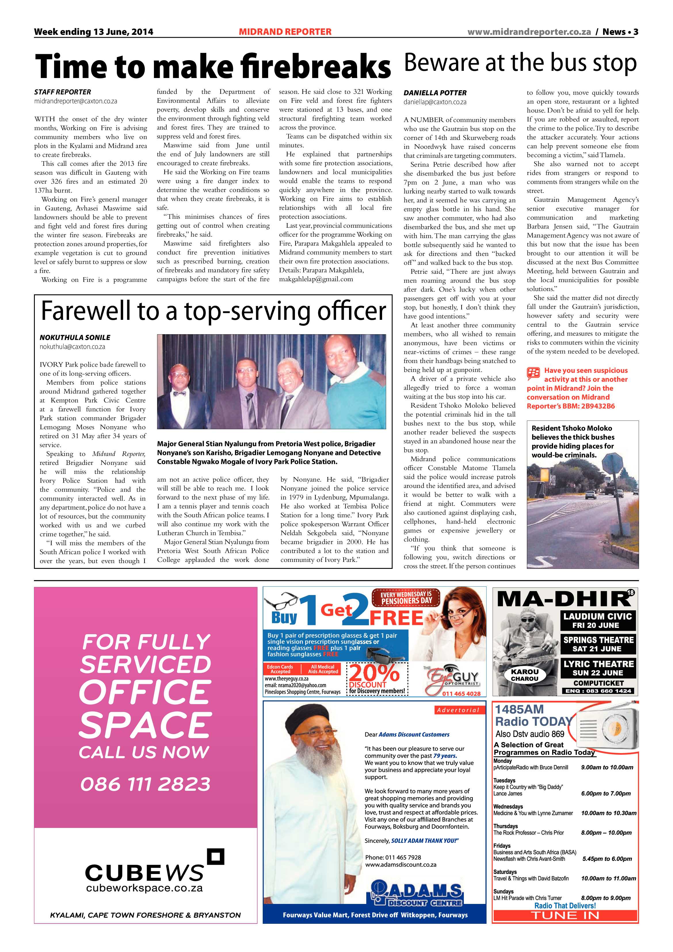 Midrand Reporter 13 June 2014 page 3