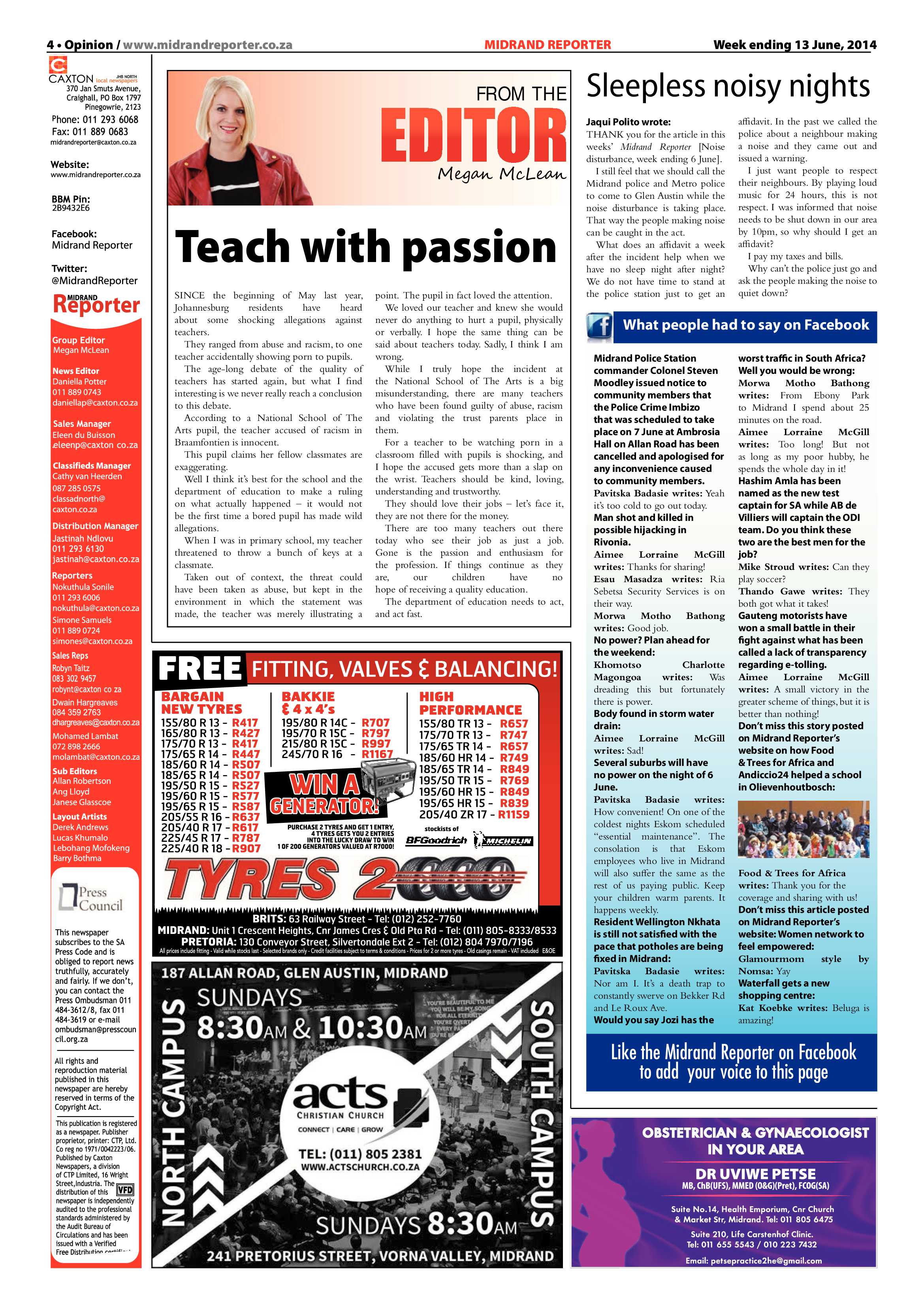 Midrand Reporter 13 June 2014 page 4